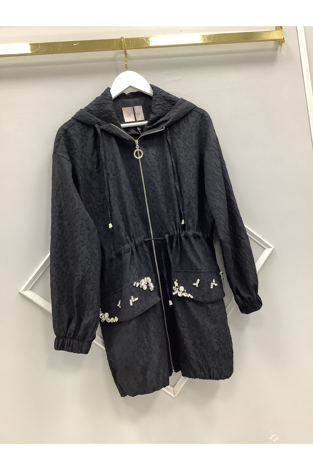 NPRIVE Taşlı ince Bomber Ceket