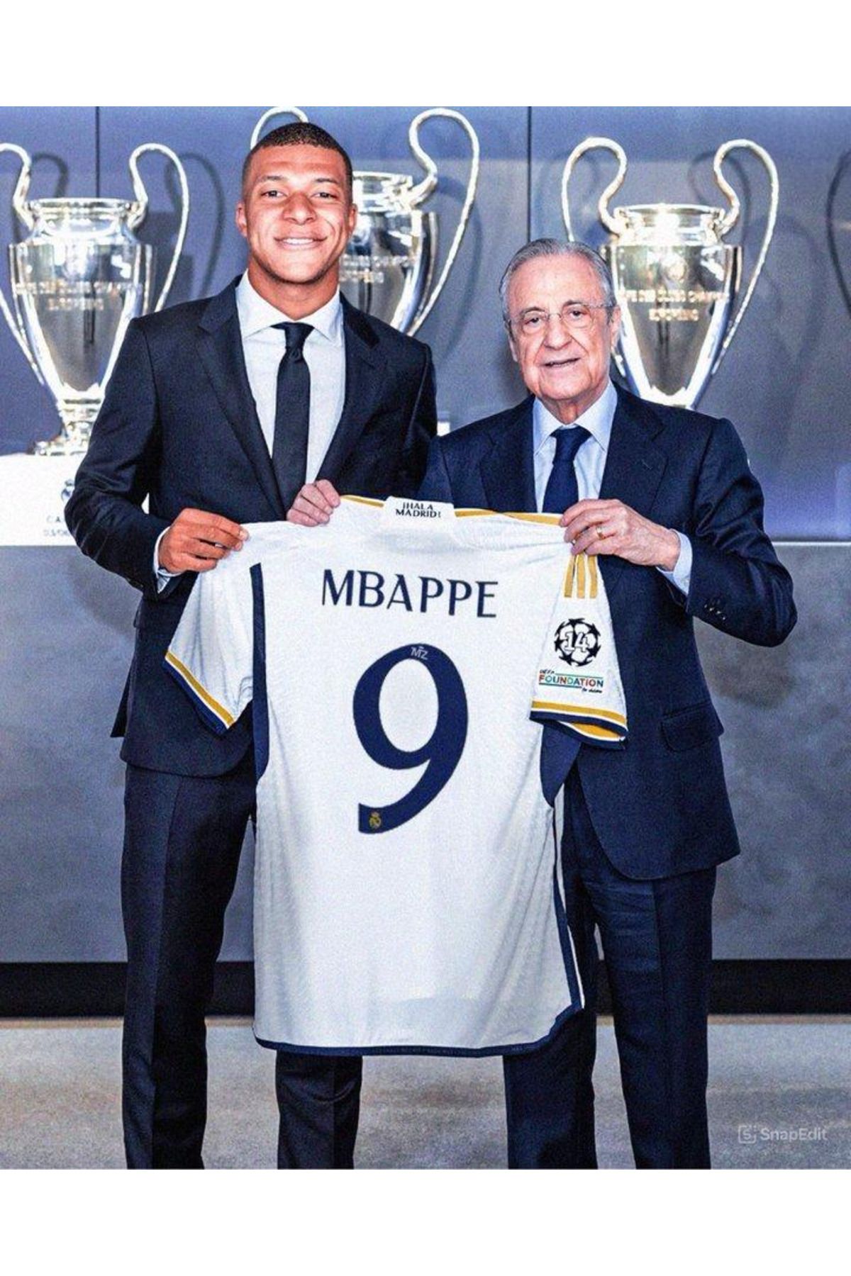 Alaturka Mix Real Madrid 2024/25 Sezonu #9 Kylian Mbappé İç Saha Forması Beyaz