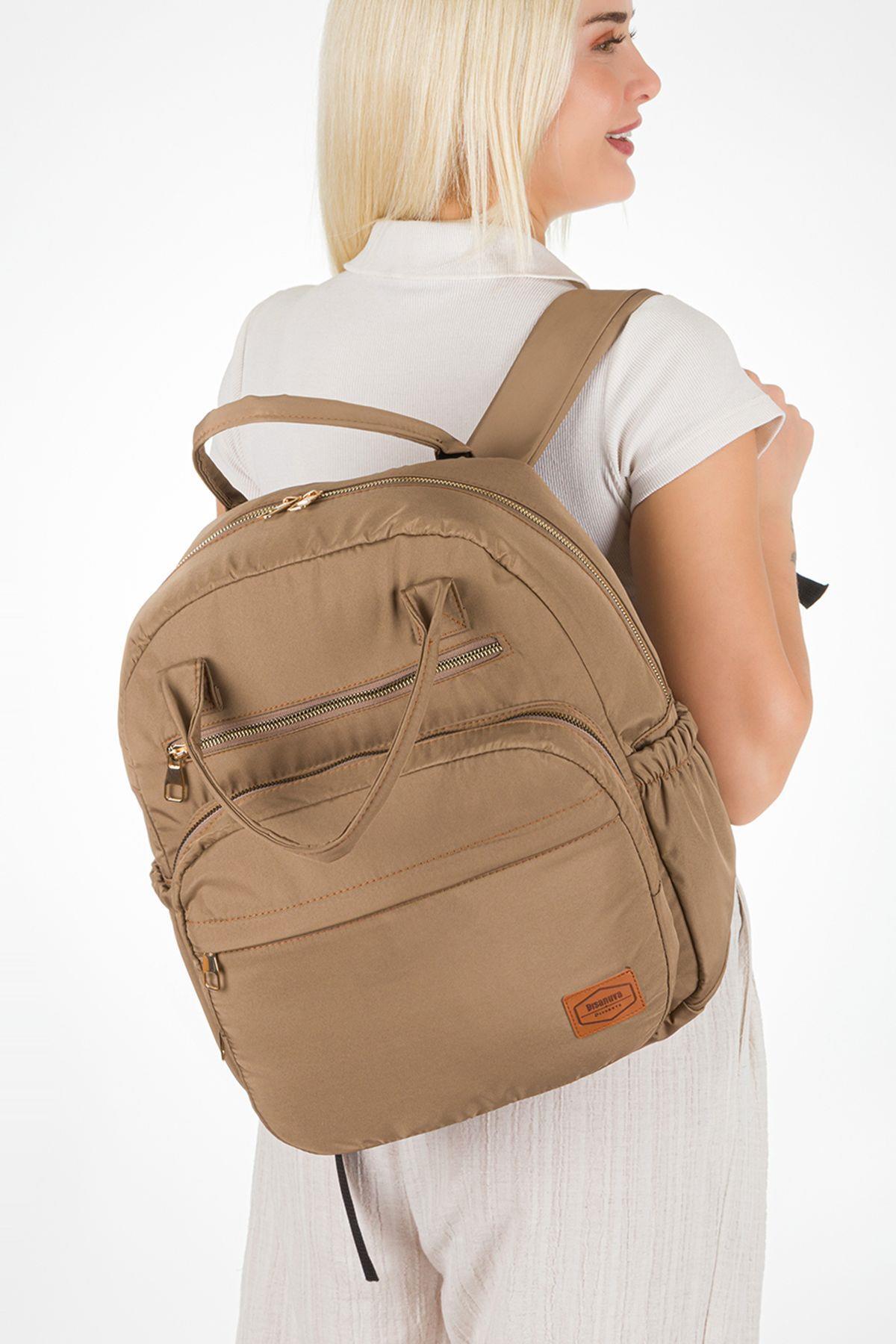 Papyon Baby Kids Bondit Kumaş Anne Bebek Bakım Sırt Çantası Biberon Termos Gözlü fotoğrafı 4 (önizleme)