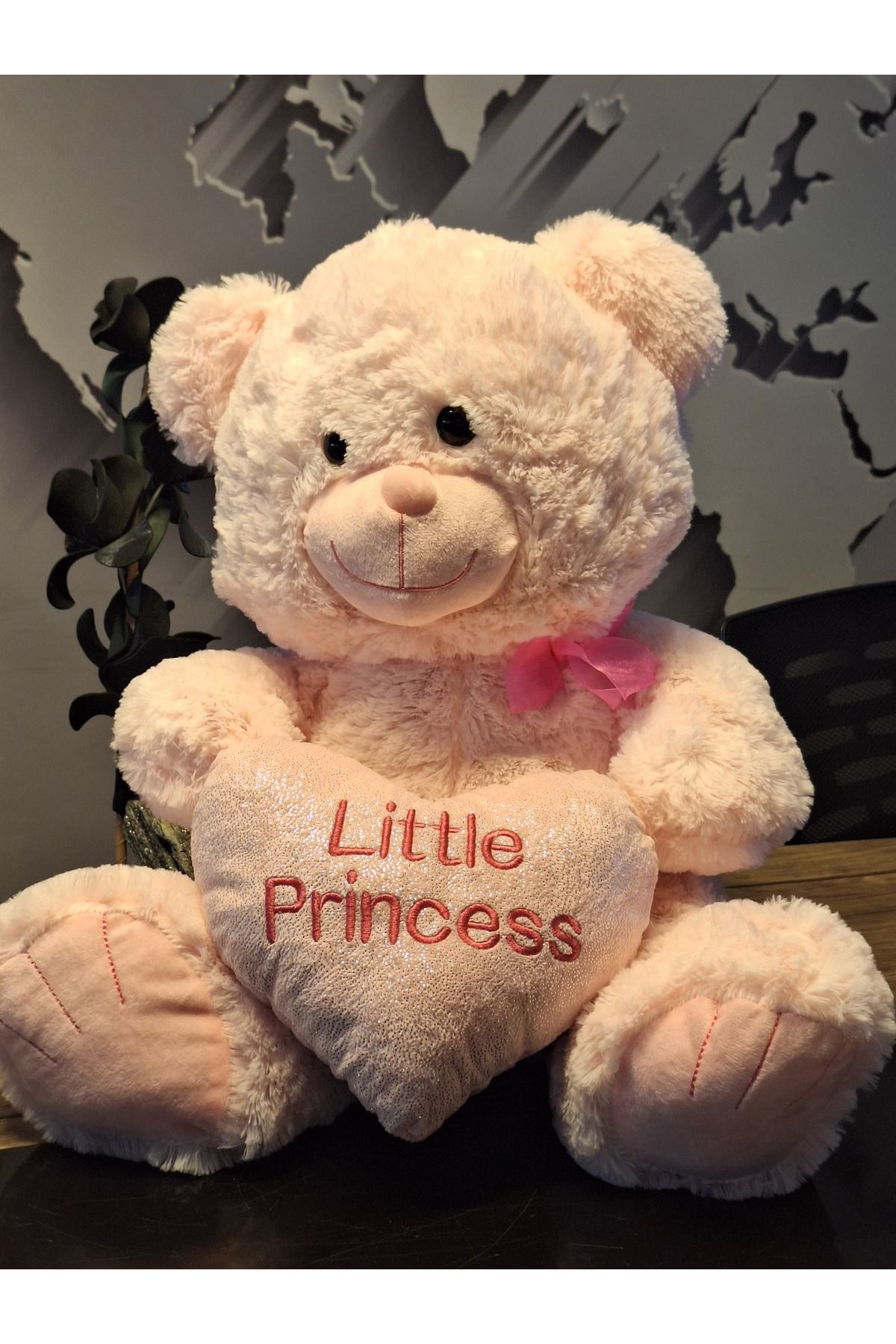 Halley Peluş Oyuncak LİTTLE PRİNCESS PEMBE PELUŞ AYICIK 45 CM