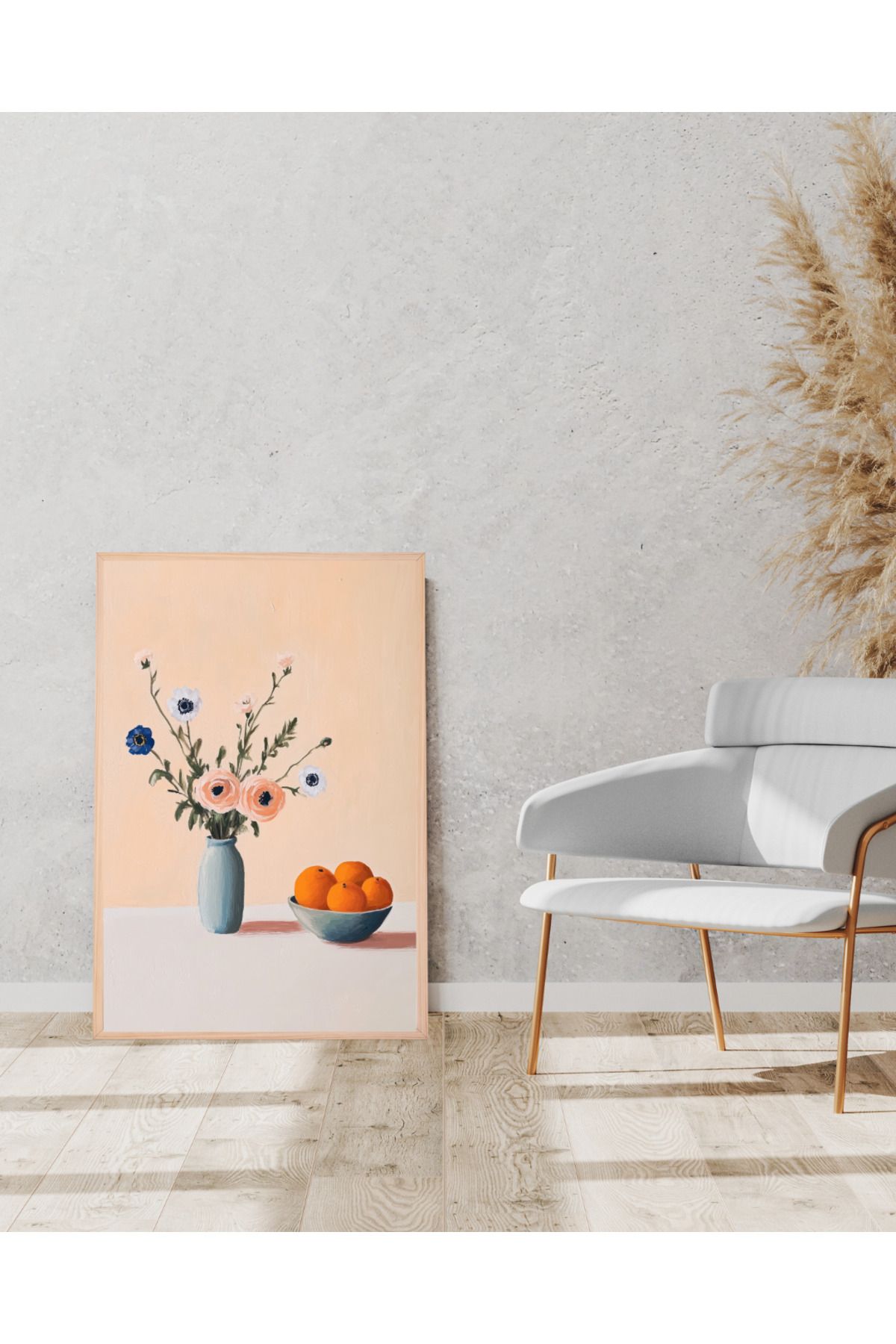 Tuba Decor Tek parça Ahşap Çerçeve Görünümlü MDF Tablo