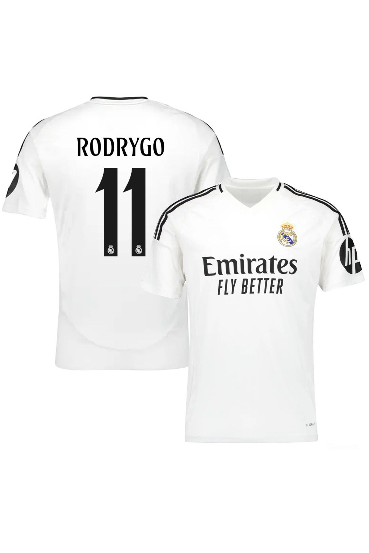 Alaturka Mix Real Madrid 2024/25 Sezonu #11 Rodrygo İç Saha Forması Beyaz