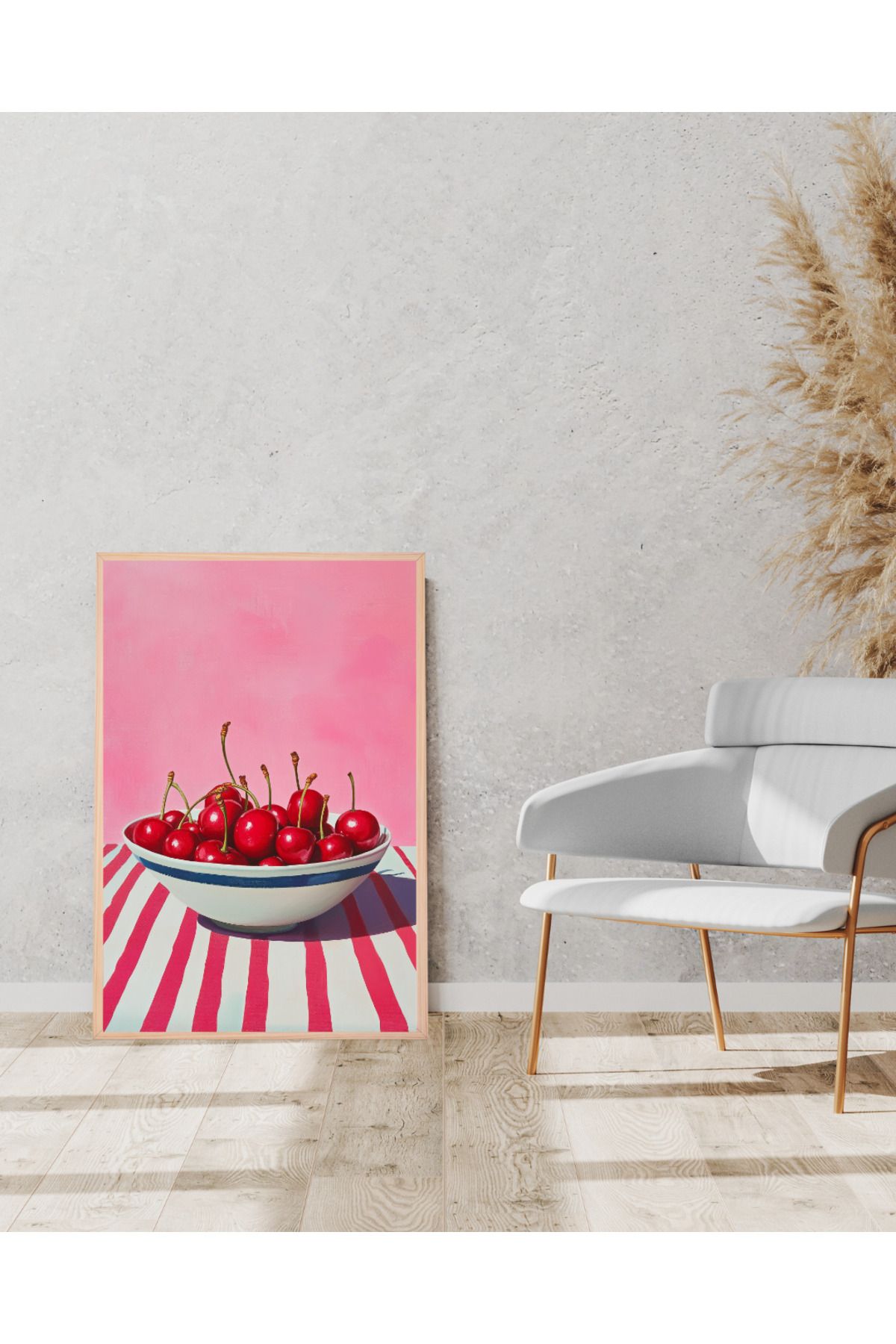 Tuba Decor Tek parça Ahşap Çerçeve Görünümlü MDF Tablo