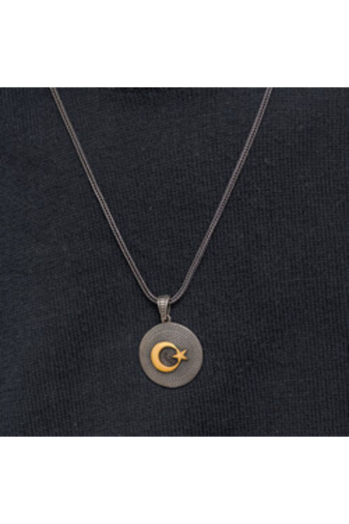 shop Ay Yıldız 925 Ayar GümüşErkek Kolye