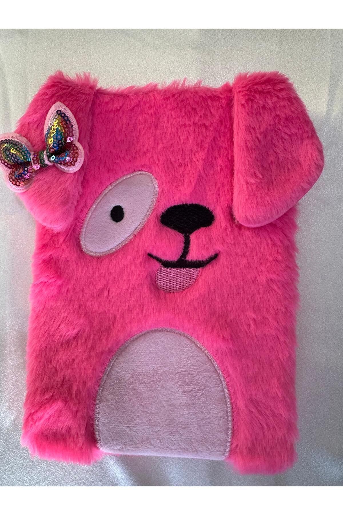 PARLAK EVREN PEMBE PELUŞ DEFTER