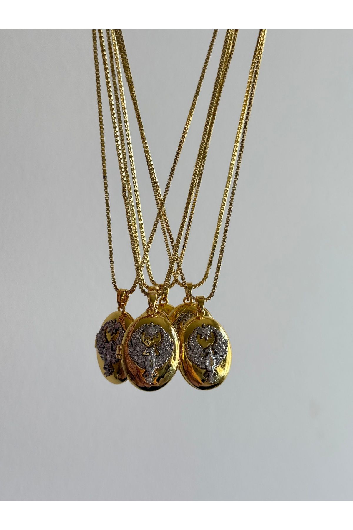 Milagros jewelry Alya Anka Çelik Kolye
