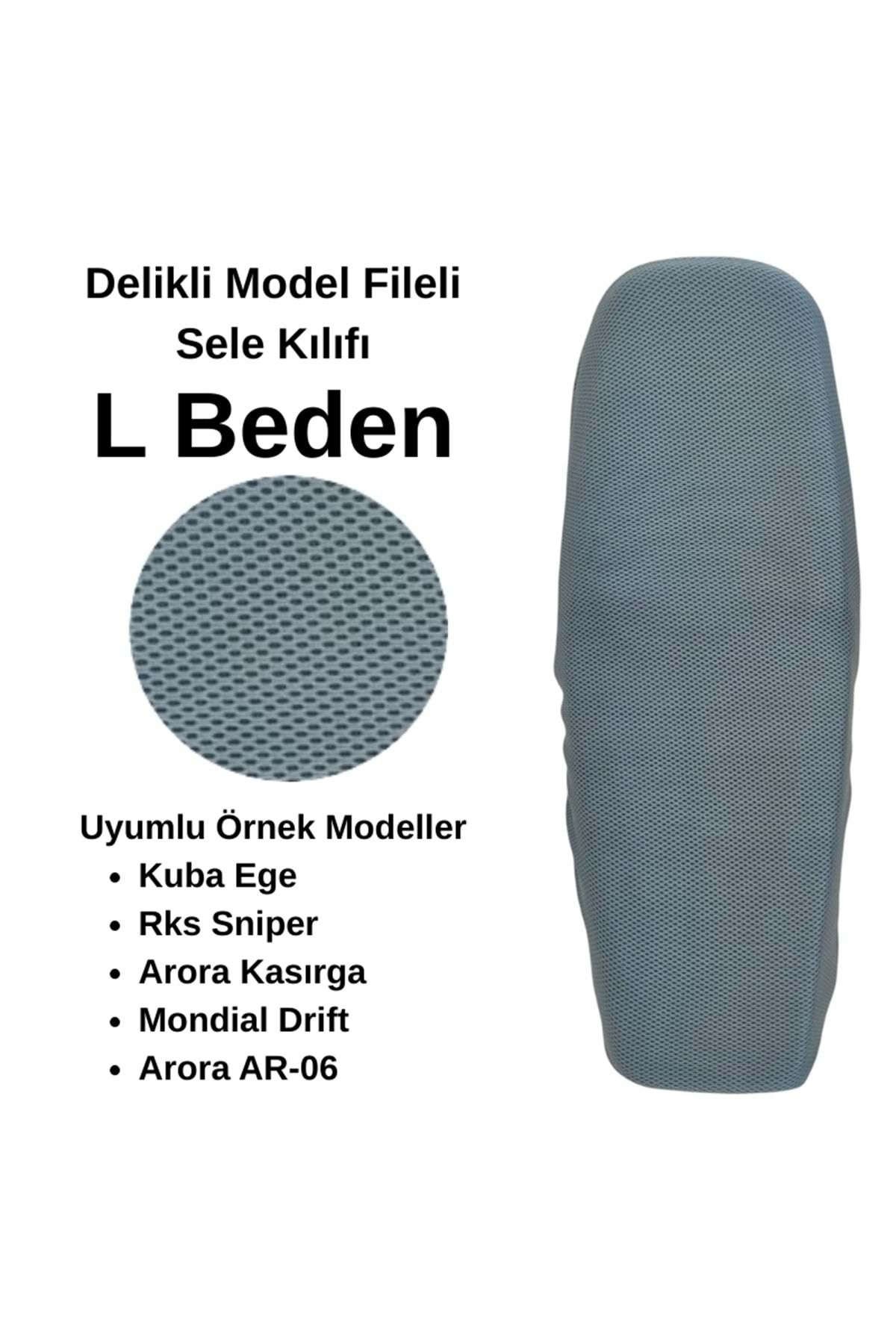 EŞREFOĞLU-EMA MOTOSİKLET SELE KILIFI FİLE GRİ L BEDEN