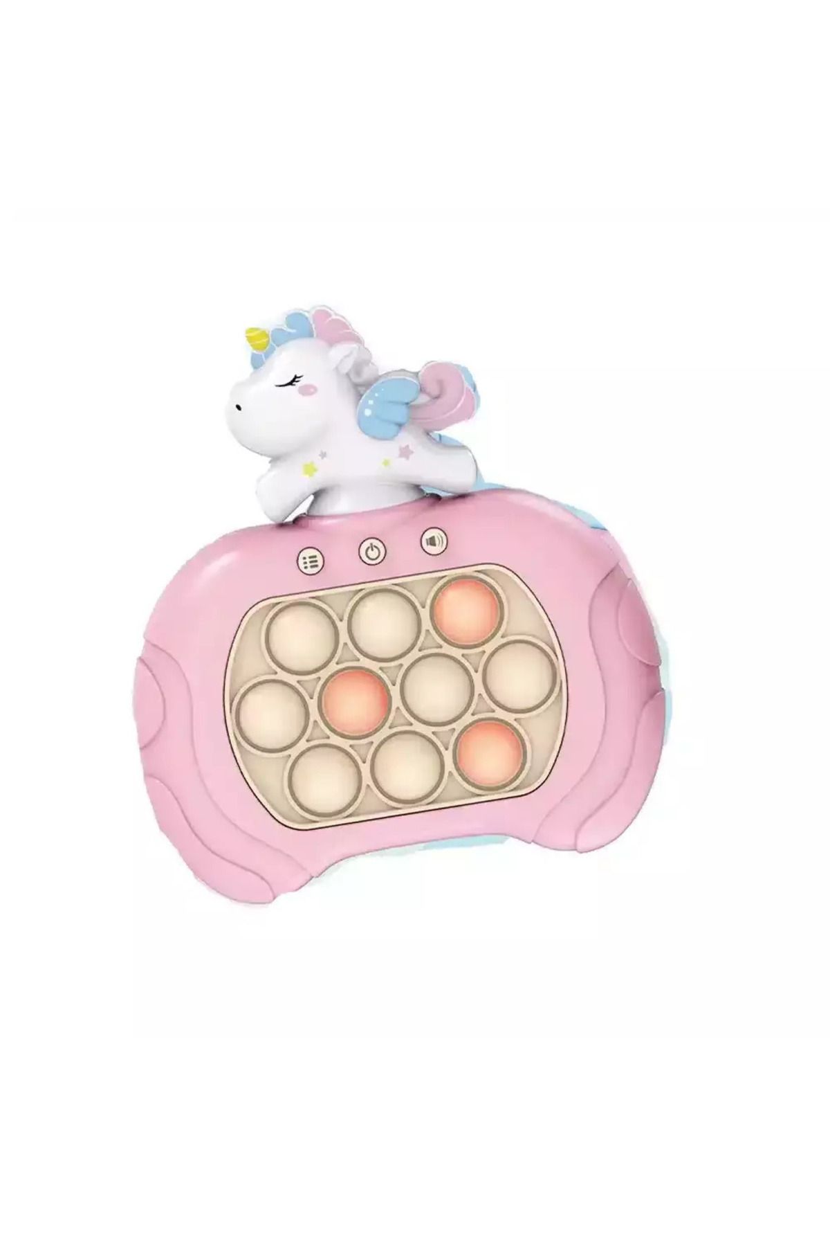 Besify Sanri Unicorn Figürlü Işıklı Müzikli Popit Eğitici Oyuncak Unicorn Pop It Fast Push Elektronik Popit