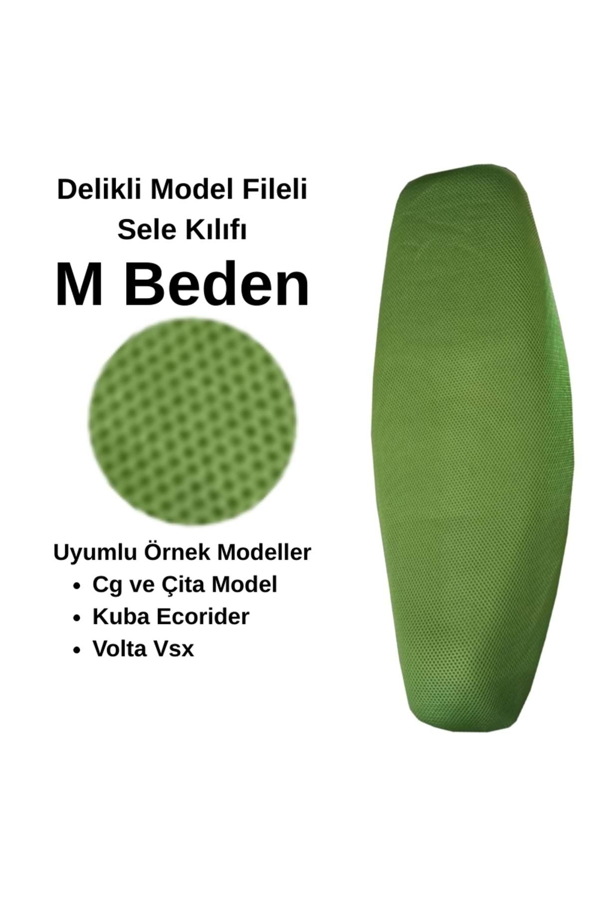 EŞREFOĞLU-EMA MOTOSİKLET SELE KILIFI FİLE YEŞİL M BEDEN