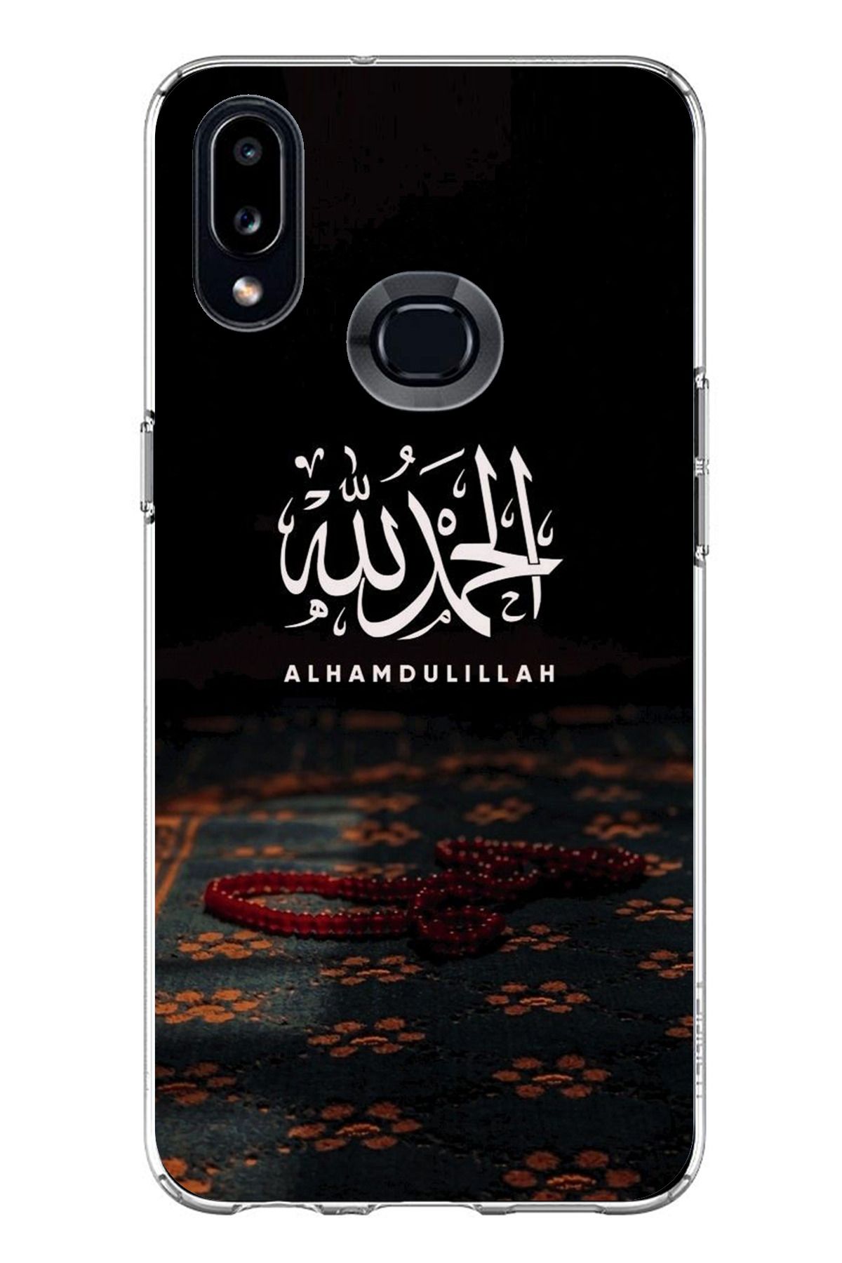 TechTree Samsung Galaxy A10S Uyumlu Elhamdülillah Tesbih Şeffaf Silikon Kılıf
