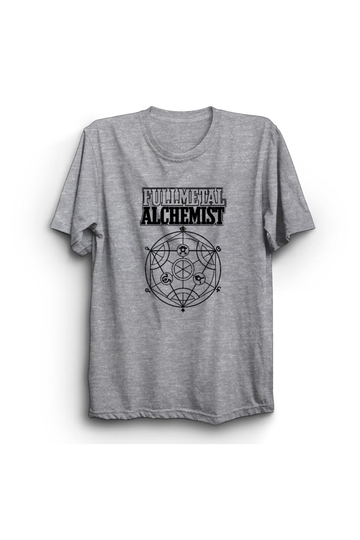 The Fame Fullmetal Alchemist, Anime Manga, Symbol Baskılı Unisex %100 Pamuk Tişört