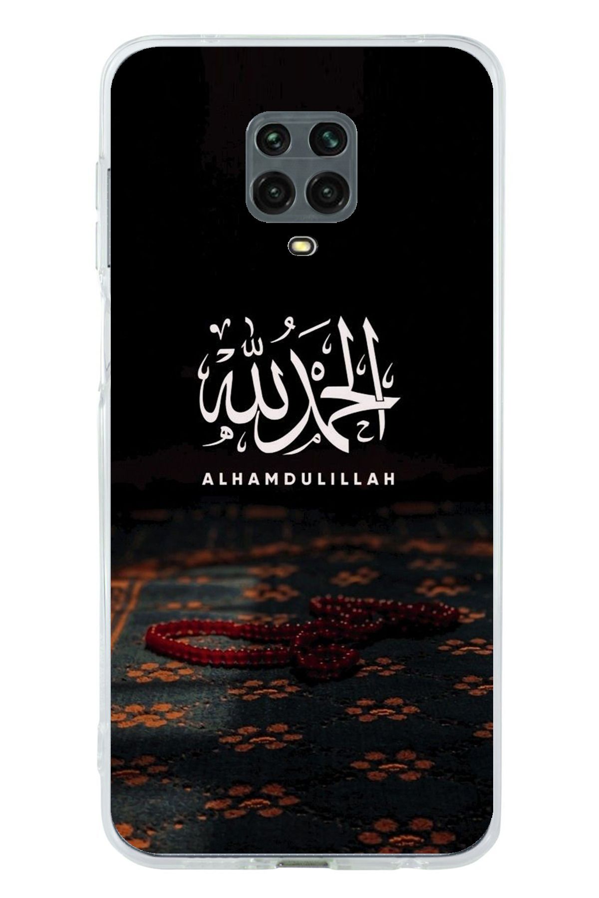 TechTree Redmi Note 9S / 9 PRO Uyumlu Elhamdülillah Tesbih Şeffaf Silikon Kılıf