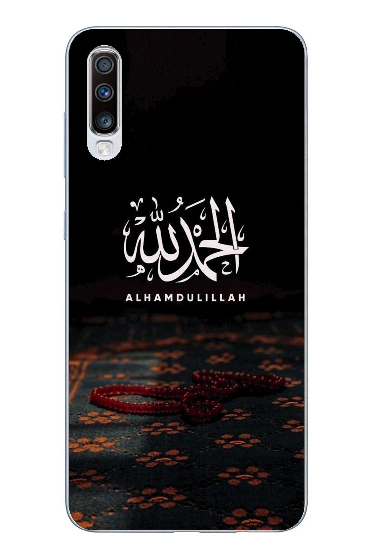 TechTree Samsung Galaxy A50 - A30S Uyumlu Elhamdülillah Tesbih Şeffaf Silikon Kılıf