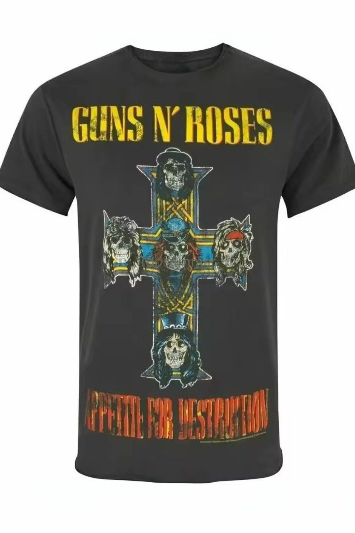 BALİNA Siyah Guns N' Roses Appetite for Destruction Unisex T-shirt THE SOLO