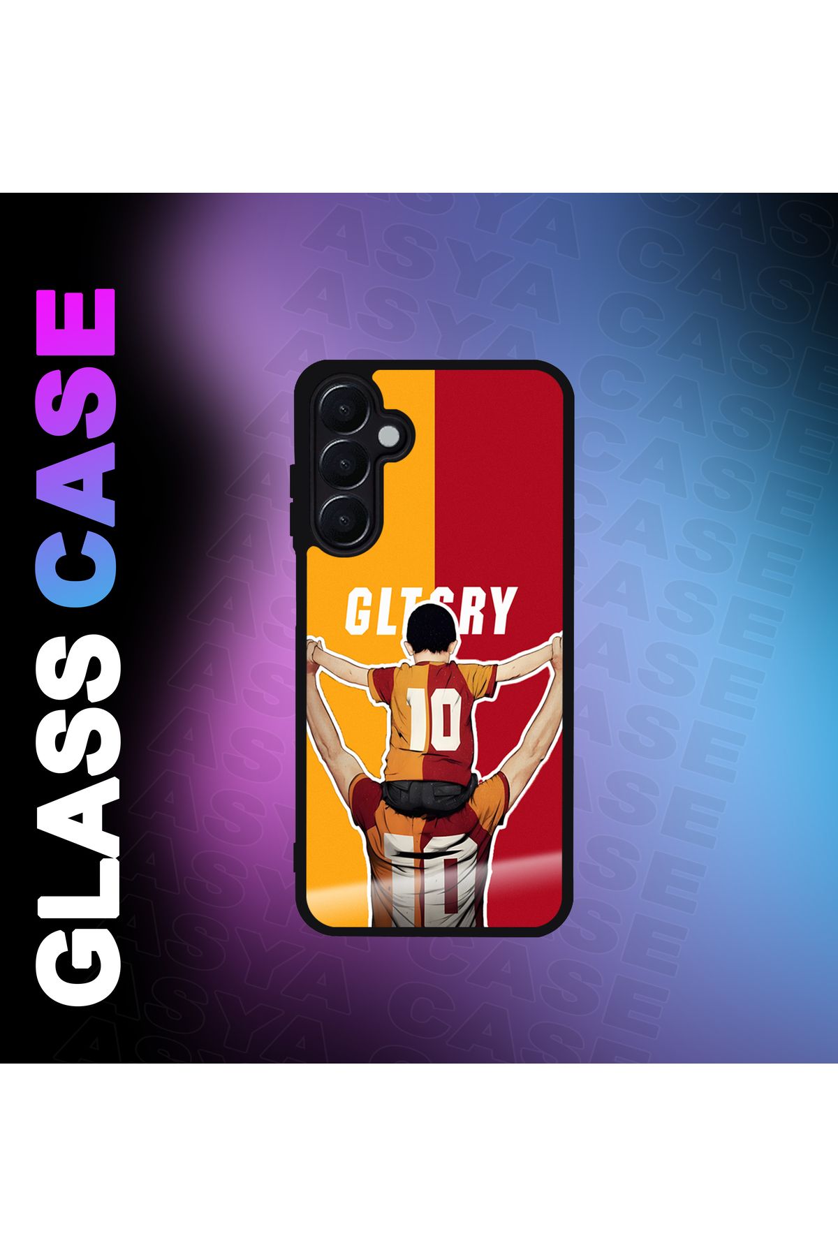 Asya Case Samsung Galaxy A25 5G Kılıf Galata Baskılı Telefon Kapağı Siyah Silikon Arka Kapak Koruyucu