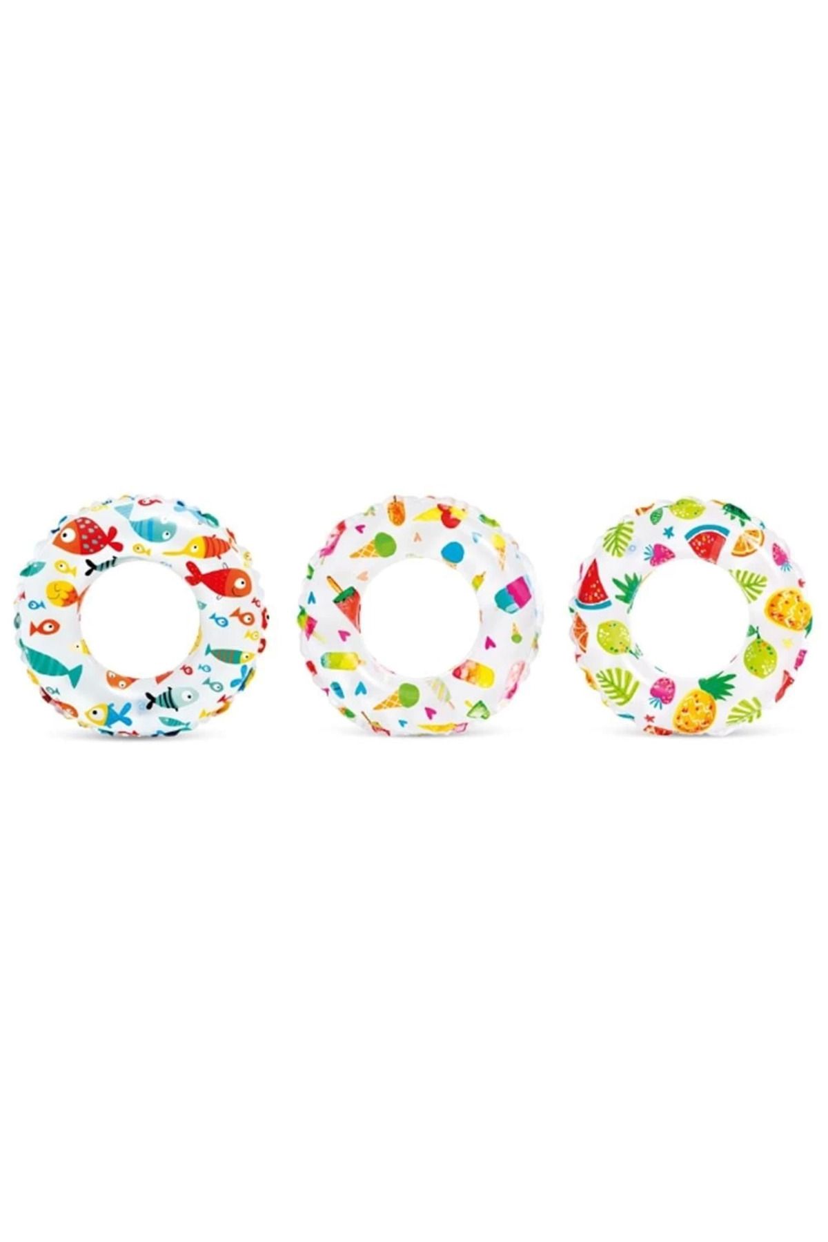 MELFSHOP Intex Basklı Simit 51 cm (3-6 Yaş) - 1 Adet Stokta Olan Gönderilir