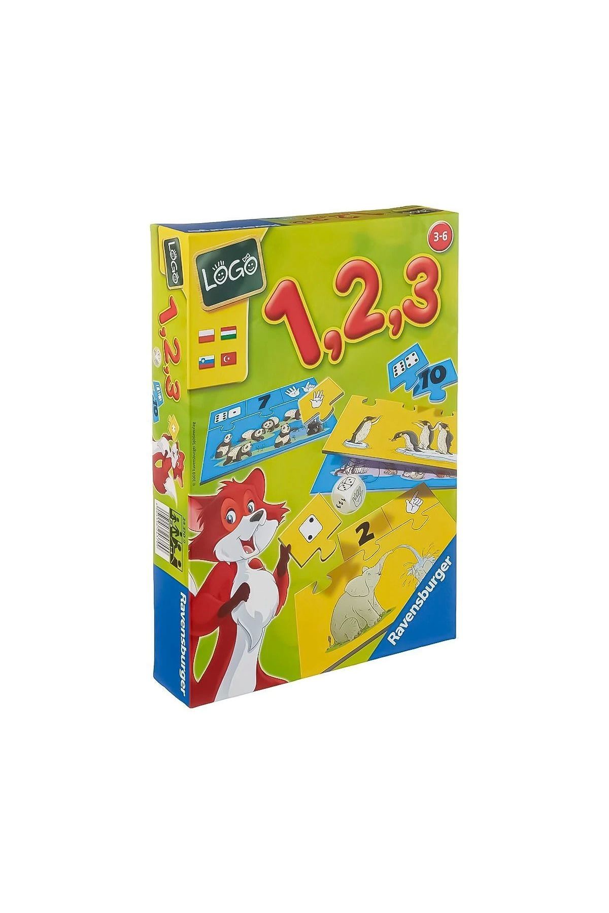 Angoravi 243709 Ravensburger, Logo 1,2,3 / 3-6 yaş