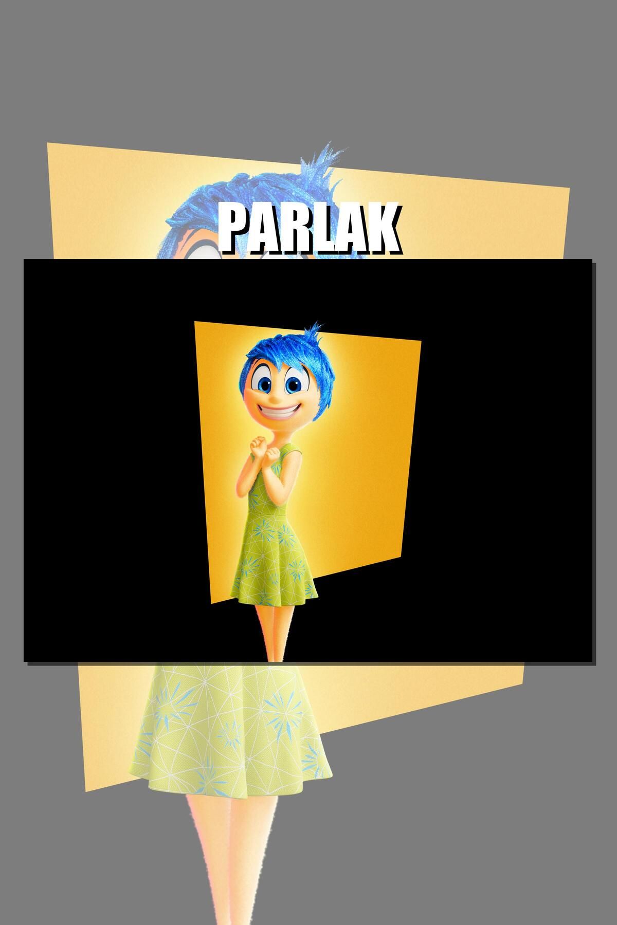 CALLWOOD Ters Yüz, Inside Out Çerçevesiz Animasyon Film Posteri - Duvar Kağıdı Yüksek Kaliteli Baskı