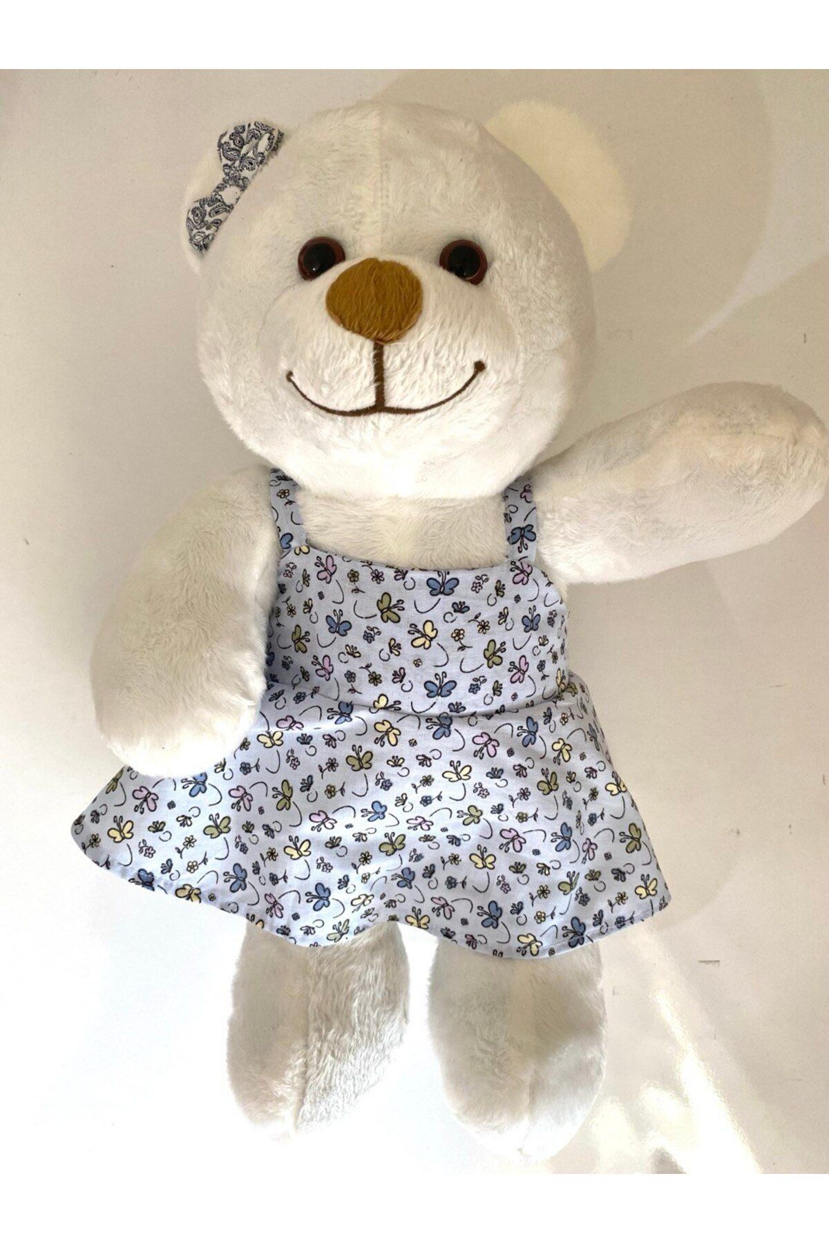 ayıcık Elbiseli Peluş Ayıcık – 42 cm – Kız Çocuk Hediye