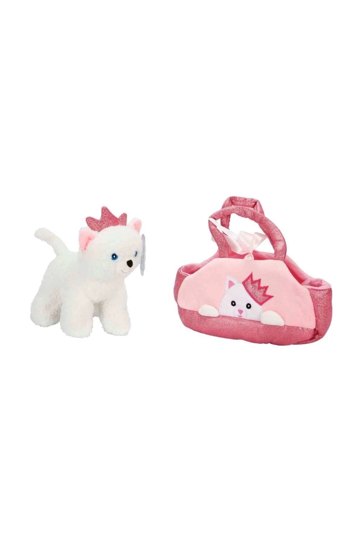 Angoravi-4775 Plush Cat Dog with Carrying Bag 20 cm - Model and Color Will Be Sent in Stock 2
