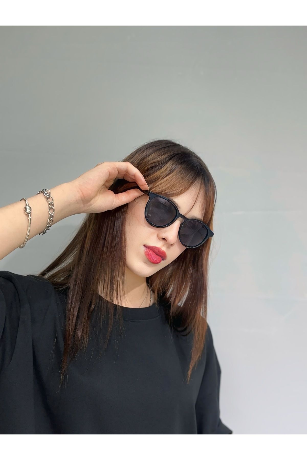 ZELİOR Unisex Yuvarlak Çerçeveli Güneş Gözlüğü