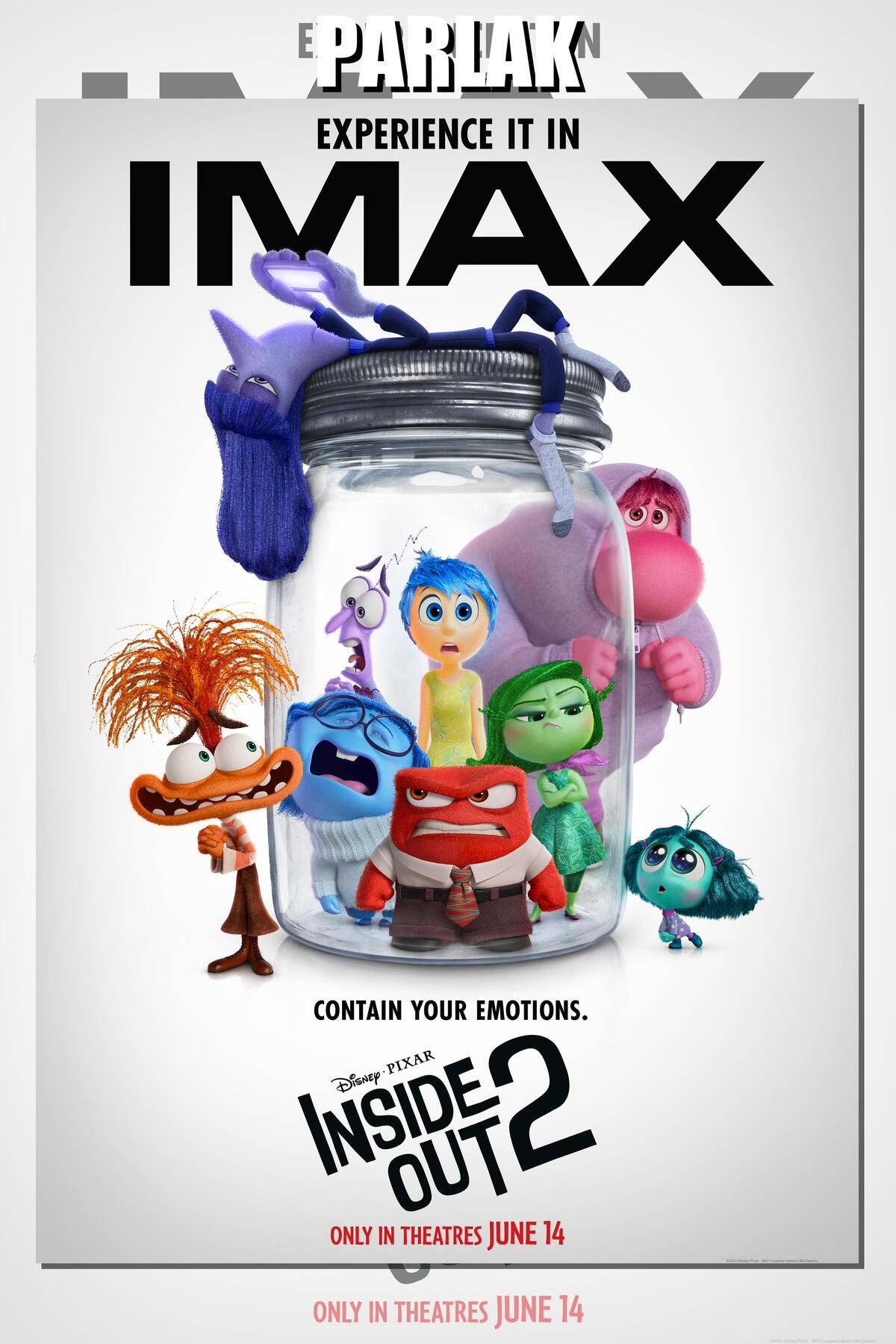 CALLWOOD Ters Yüz, Inside Out Çerçevesiz Animasyon Film Posteri - Duvar Kağıdı Yüksek Kaliteli Baskı