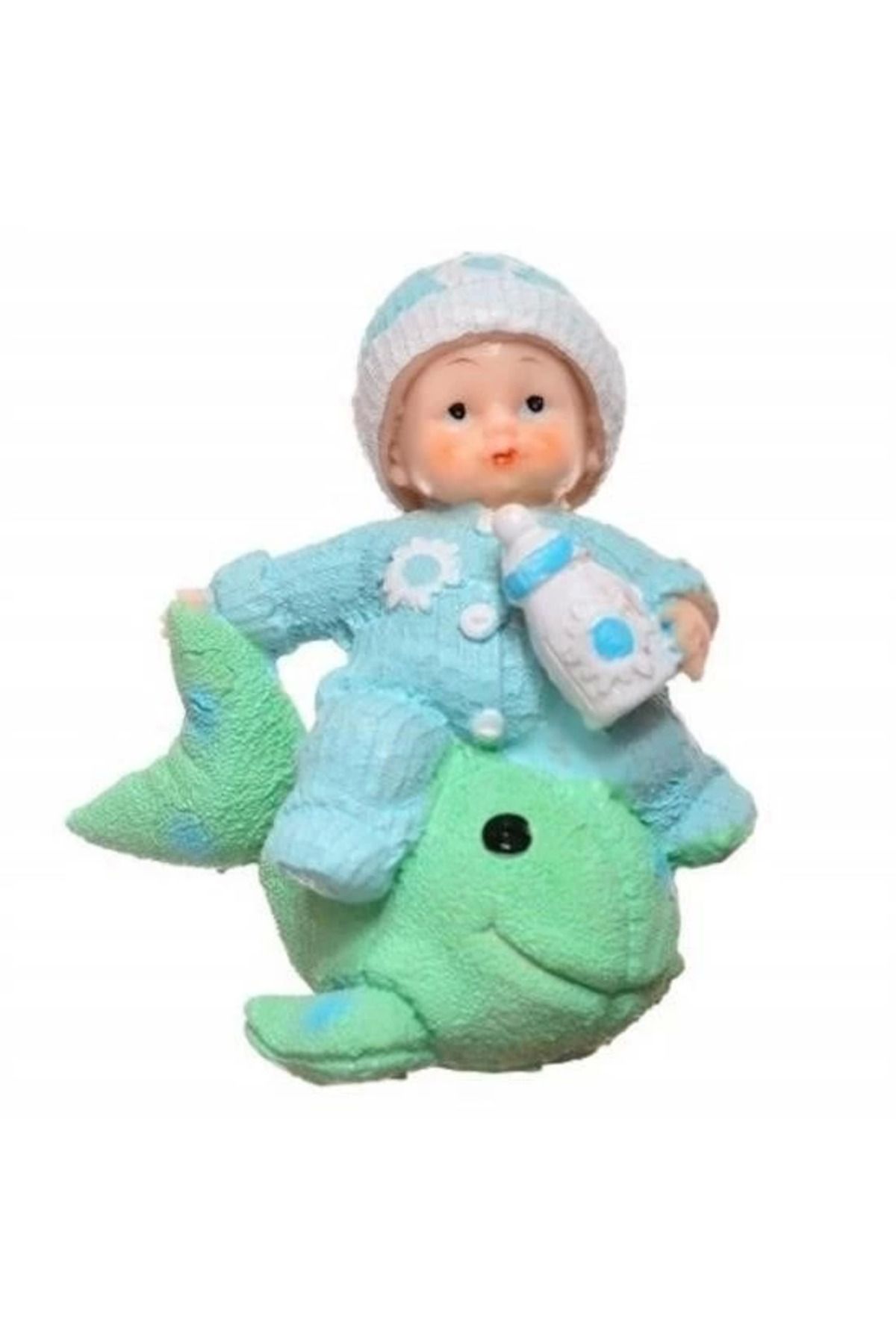 hayalimsah Decotown Hediyelik Sevimli Mavi Bebek Biblo Polyester Süs Eşyası