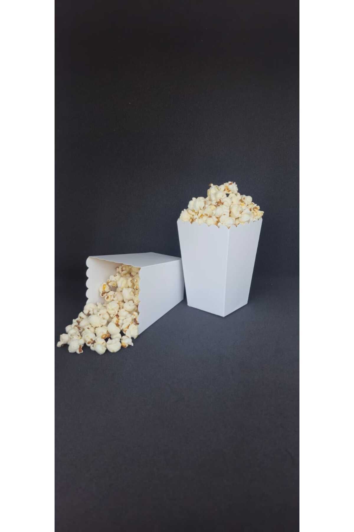 Nenya BEYAZ RENKLİ 8'Lİ MISIR/POPCORN/CİPS/ŞEKERLEME KUTUSU
