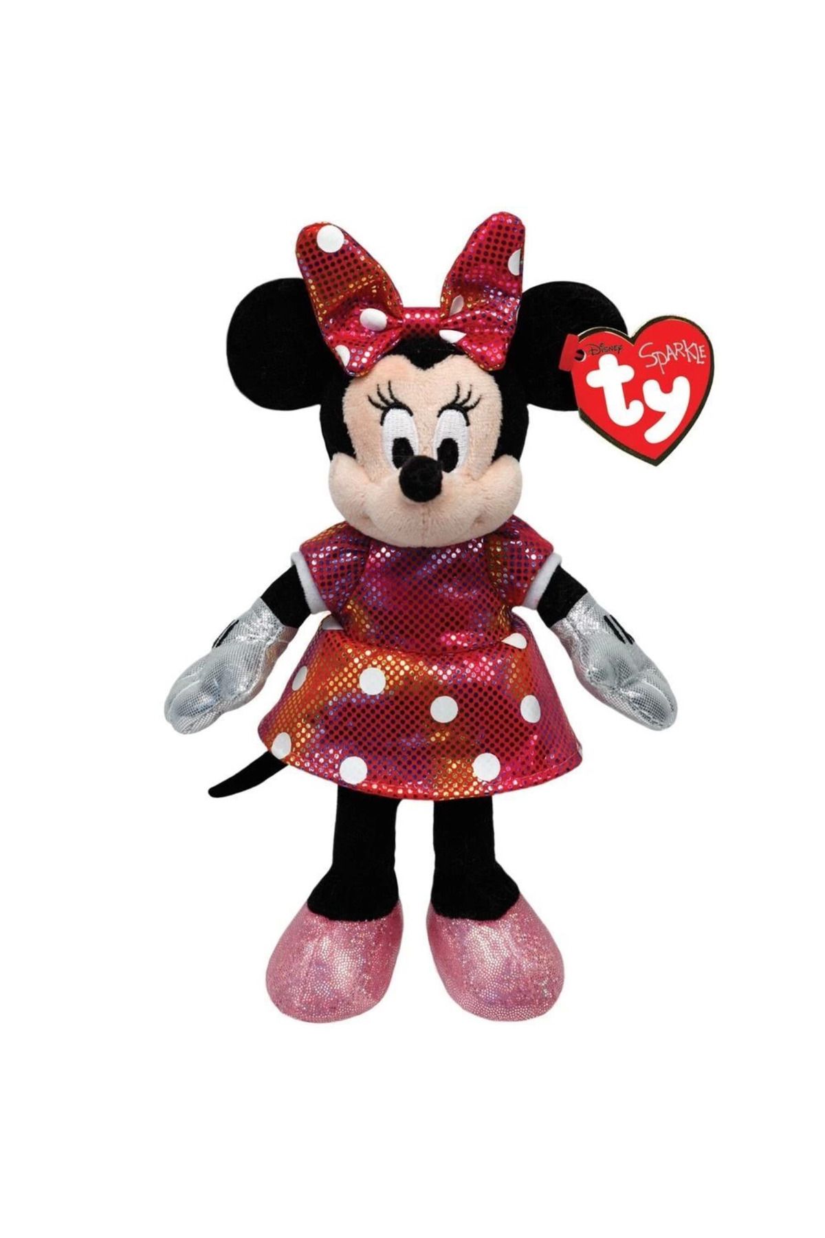 Angoravi TY Sparkle Sesli Peluş Minnie Mouse Rainbow 21 cm