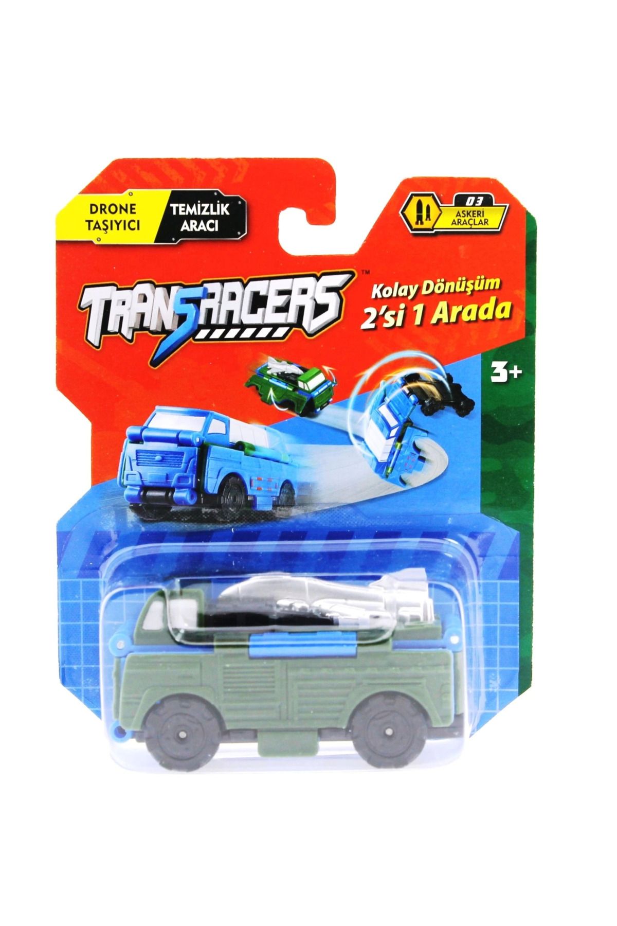 MELFSHOP Transracers Dönüşen Araçlar Askeri Araçlar Drone / Temizlik Aracı