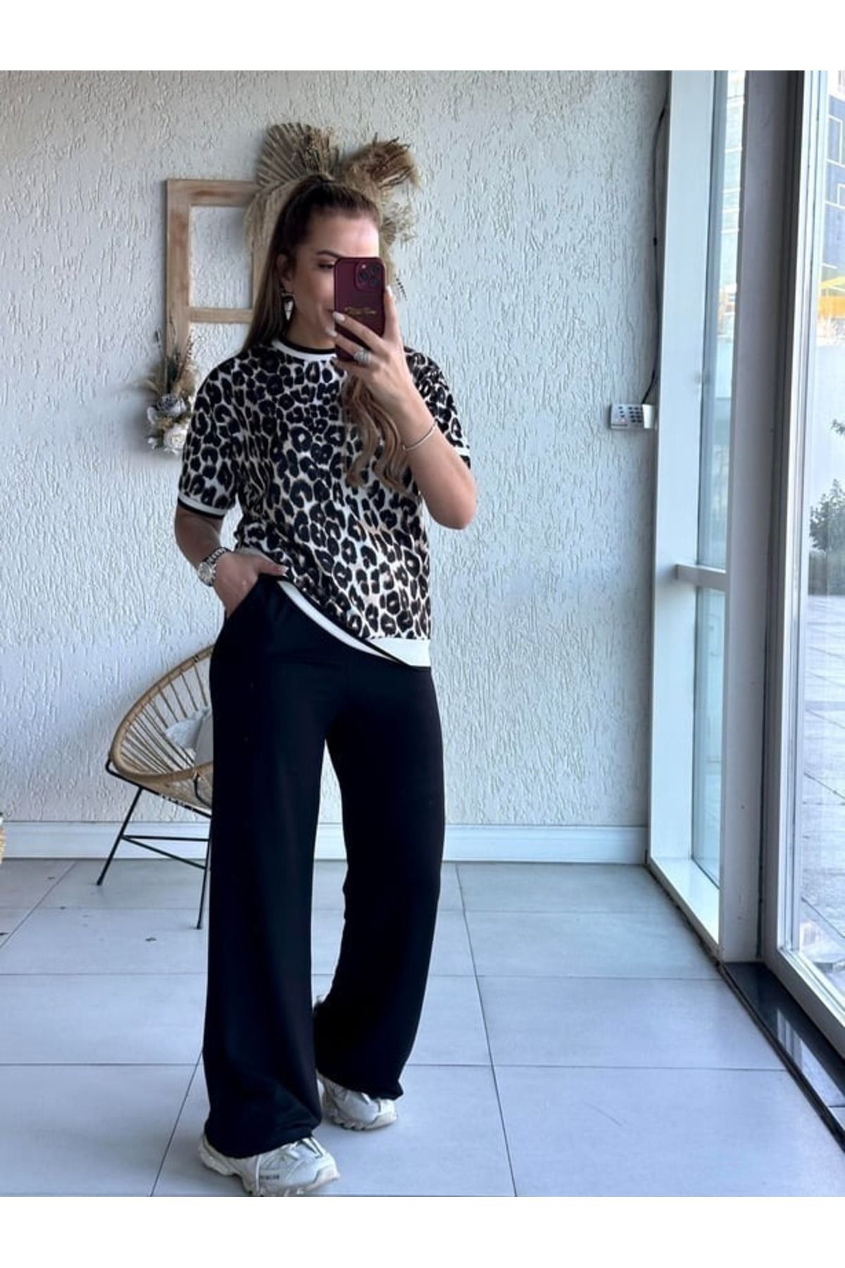 Action fashion LEOPAR RİBANALI TAKIM