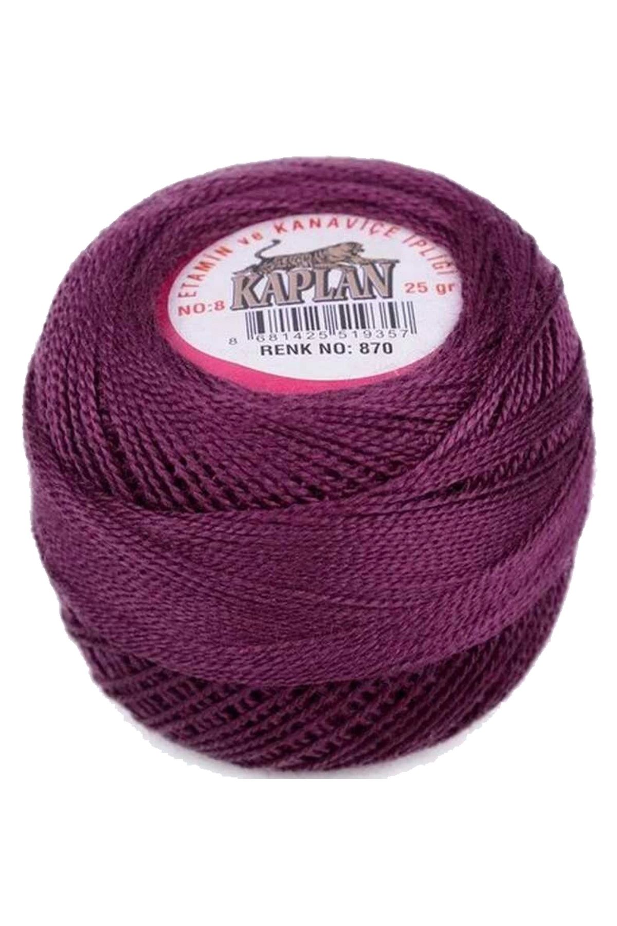PRATİKOBA Kaplan Etamin Ve Kanaviçe İpi 8 No Kod/Renk: 870 - Royaleks