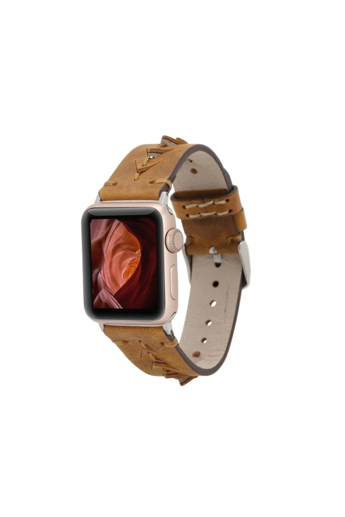 Angoravi Apple Watch Uyumlu Deri Kordon 38-40-41mm G19 Boras