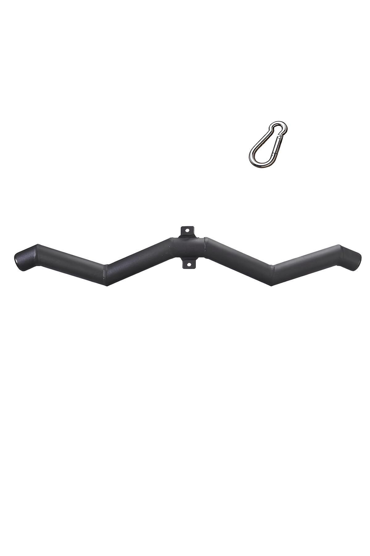 FinxSport Çalışma Istasyonu Fat Grip Ağırlık Çekiş Barı - Lat Z Bar Cable Crossover Makine Egzersiz Aparatı
