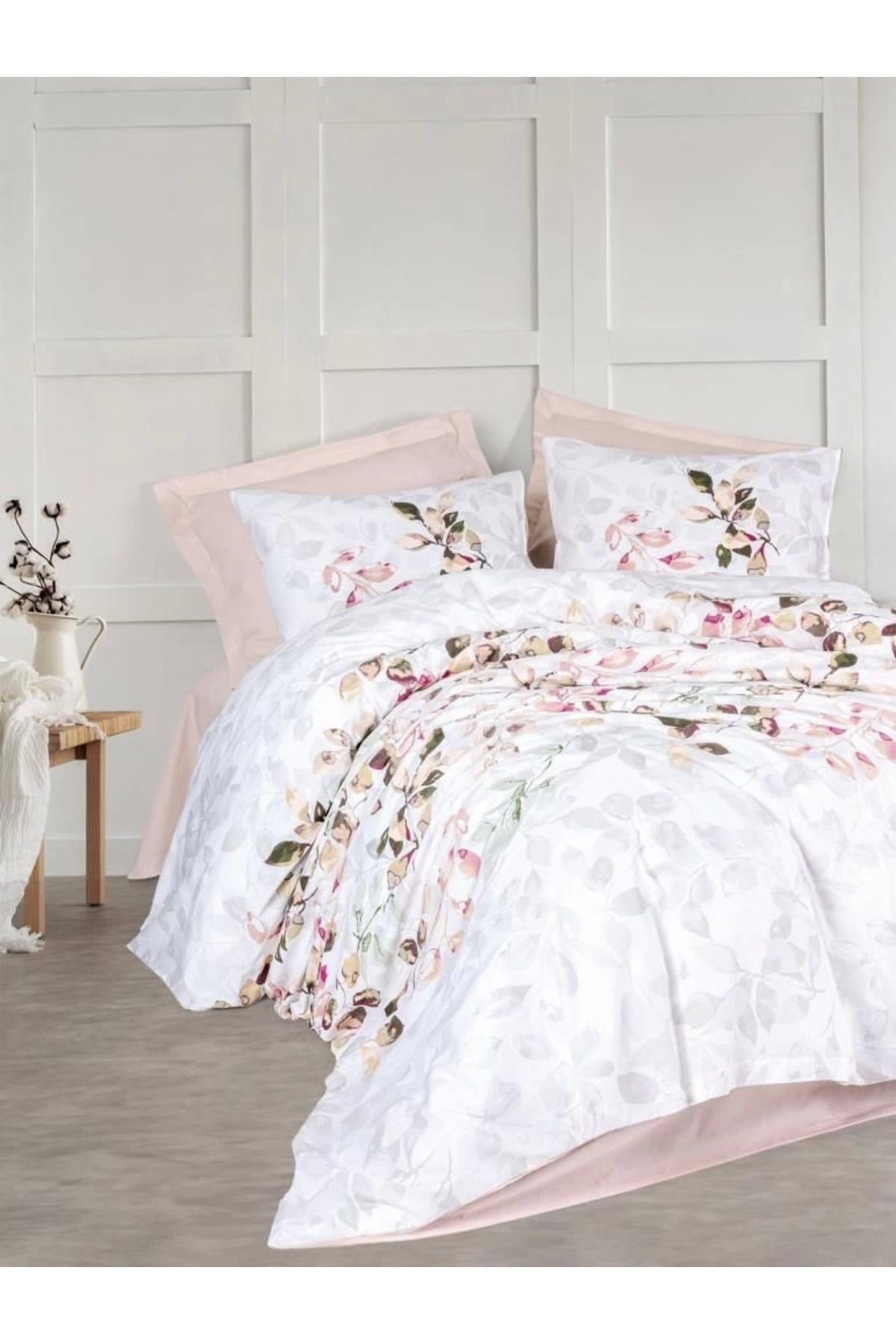 hayalimsah Cotton Box Modeline Brice Bej Tek Kişilik Nevresim Takımı