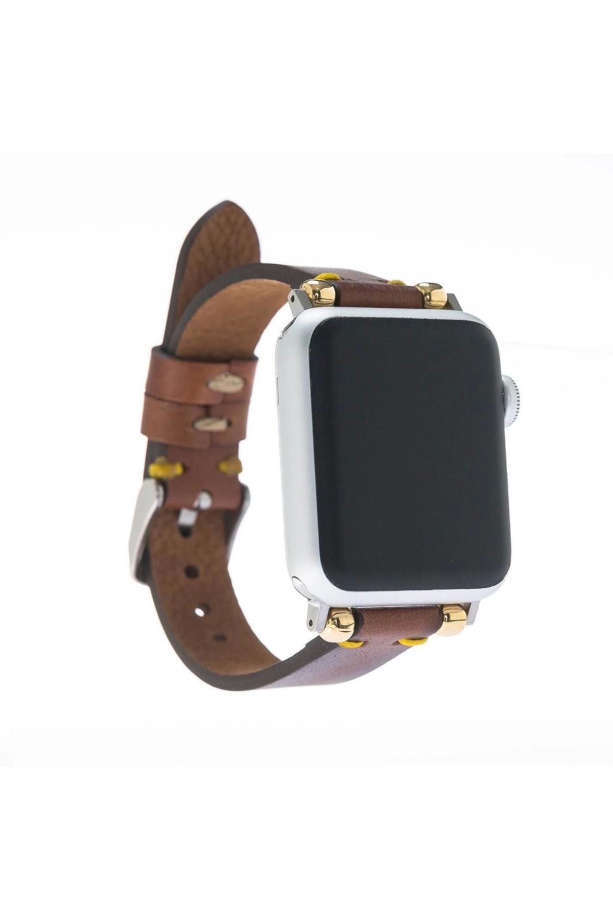 Angoravi Apple Watch Uyumlu Deri Kordon 38-40-41mm Slim SRÇ RST2E