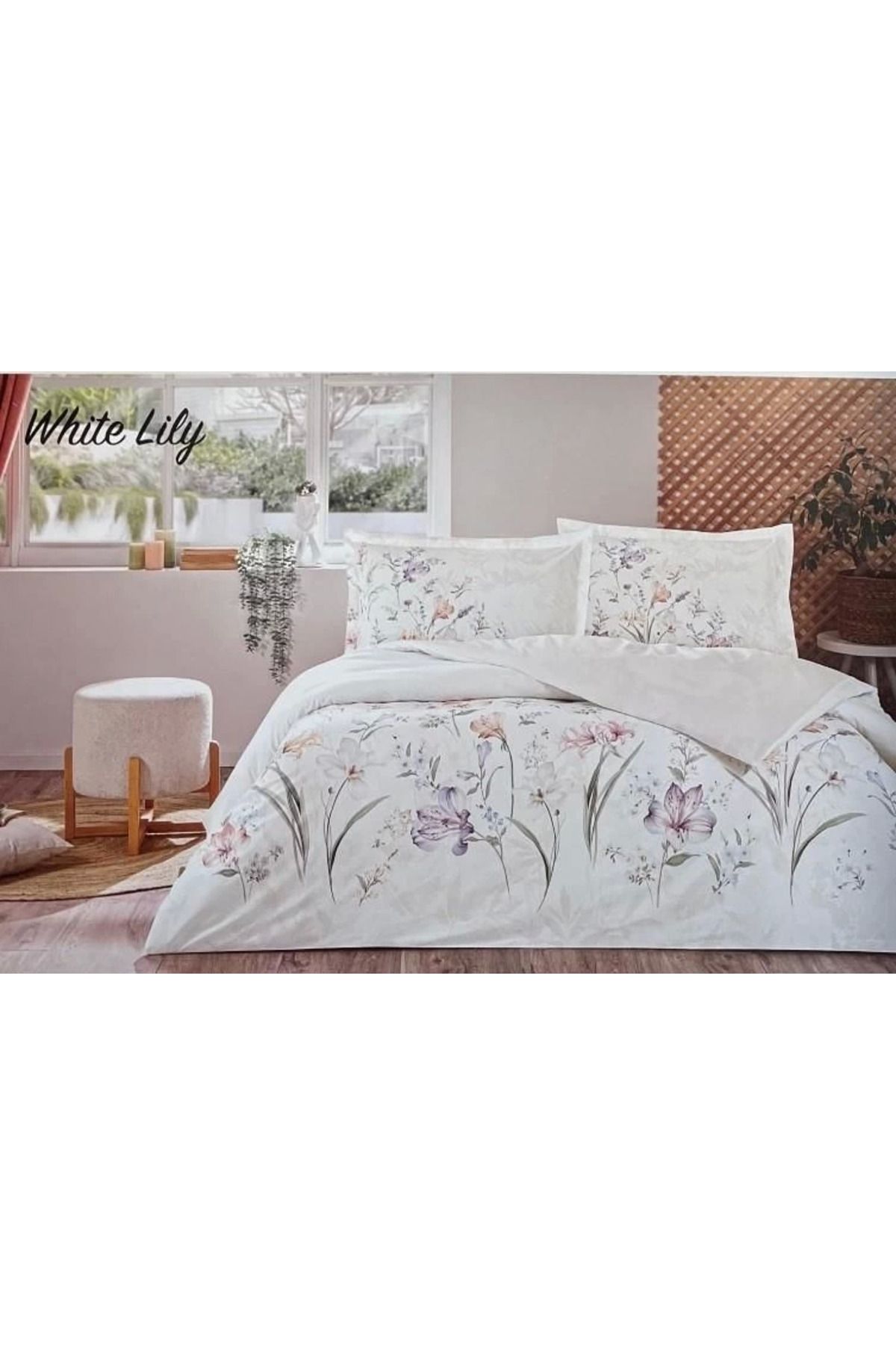 hayalimsah Özdilek Çift Kişilik Ranforce Nevresim Takımı White Lily