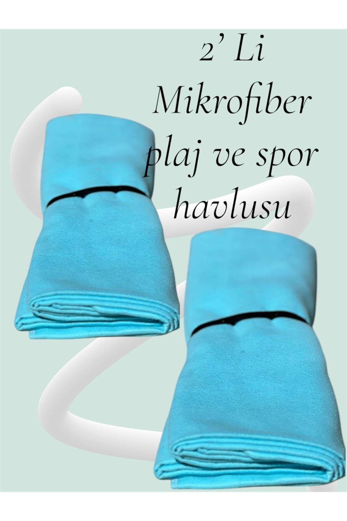 VAD 2'li MİKROFİBER ÇABUK KURUYAN PLAJ HAVLUSU 70x150 cm