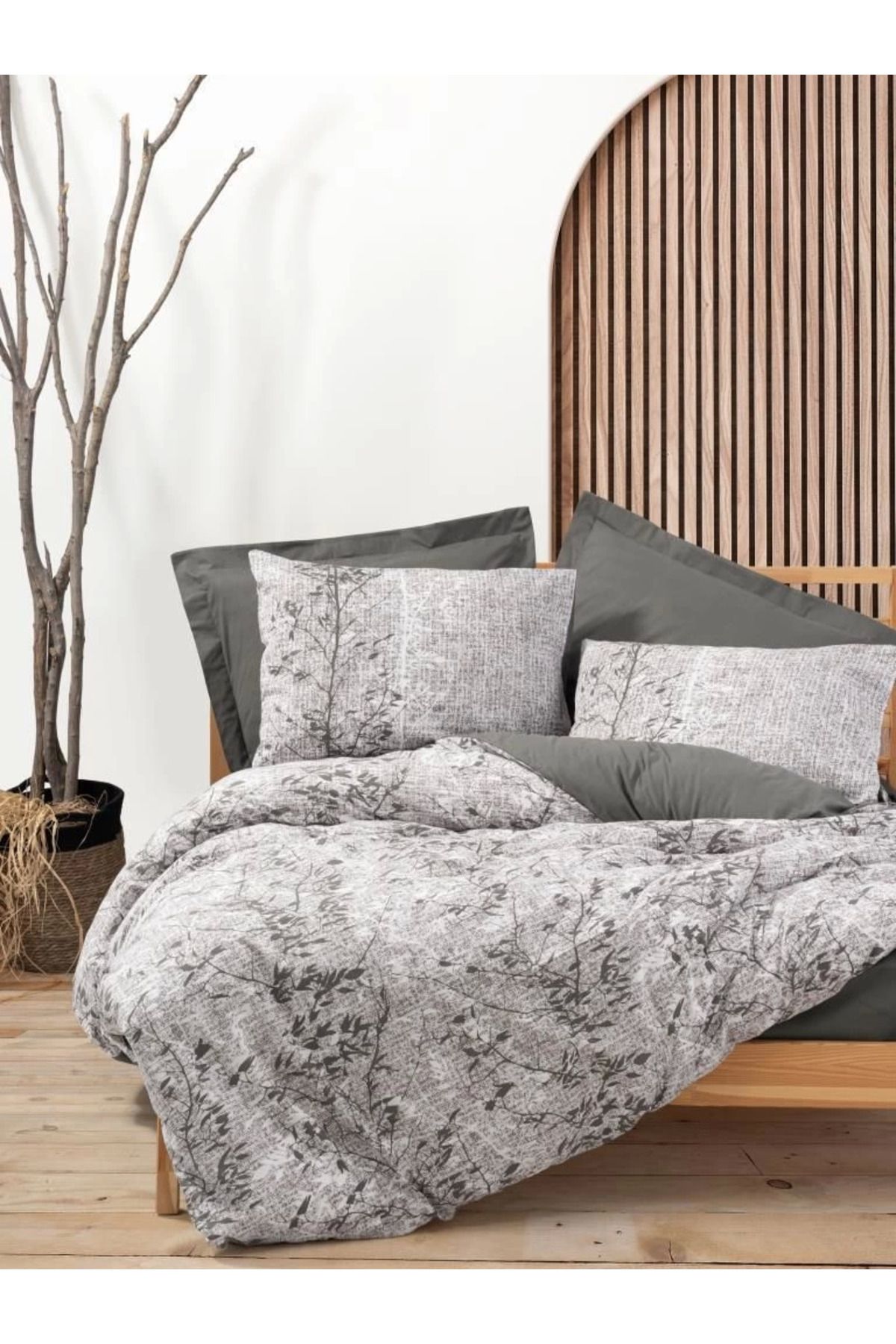 hayalimsah Cotton Box Dual Çift Kişilik Nevresim Takımı Odin Kahve