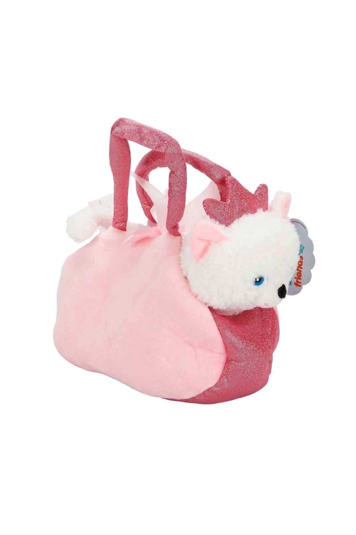 Angoravi 4775 Peluş Kedi Köpek Taşıma Çantalı 20 cm - Stokta Olan Model ve Renk Gönderiliir