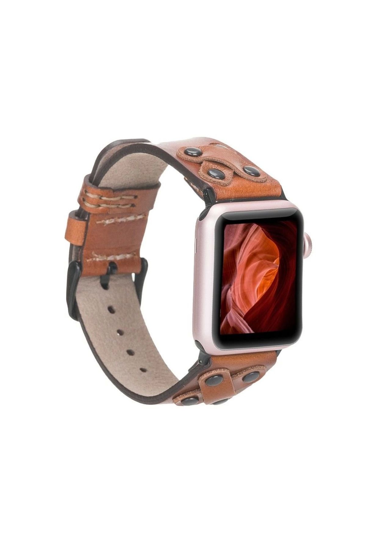 Angoravi Watch Uyumlu Deri Kordon Cross 42-44-45mm BT RST2E