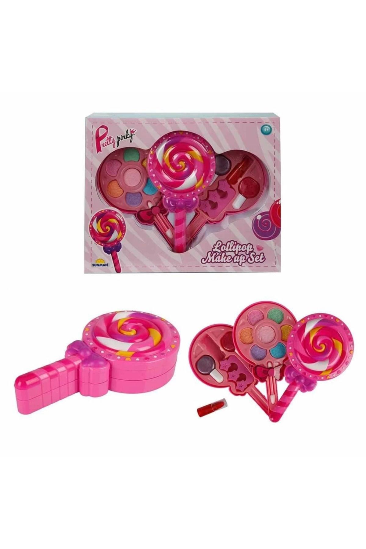 Angoravi Lolipop Şekilli 2 Katlı Makyaj Güzellik Seti