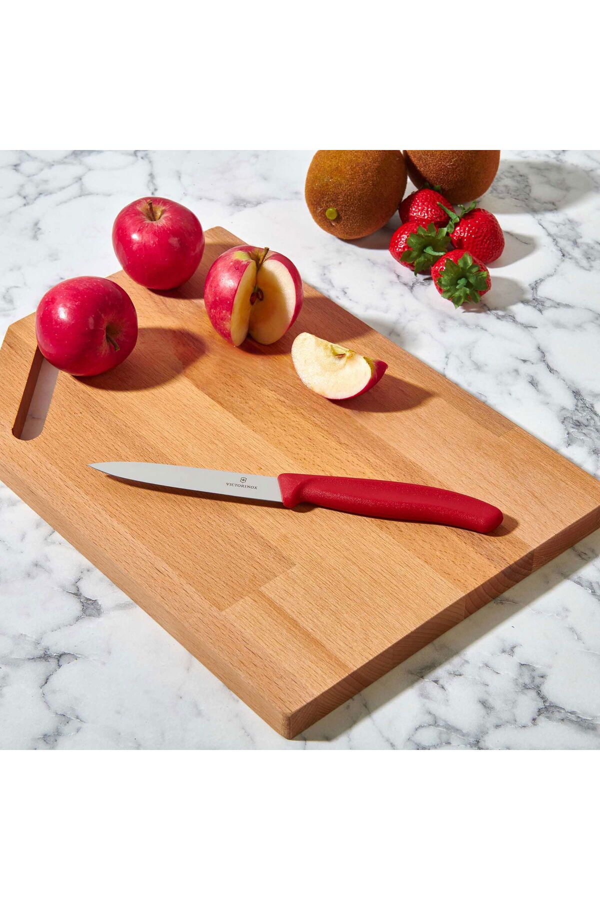 MATMEL 67701 Soyma Bıçağı - Kırmızı - 10 cm