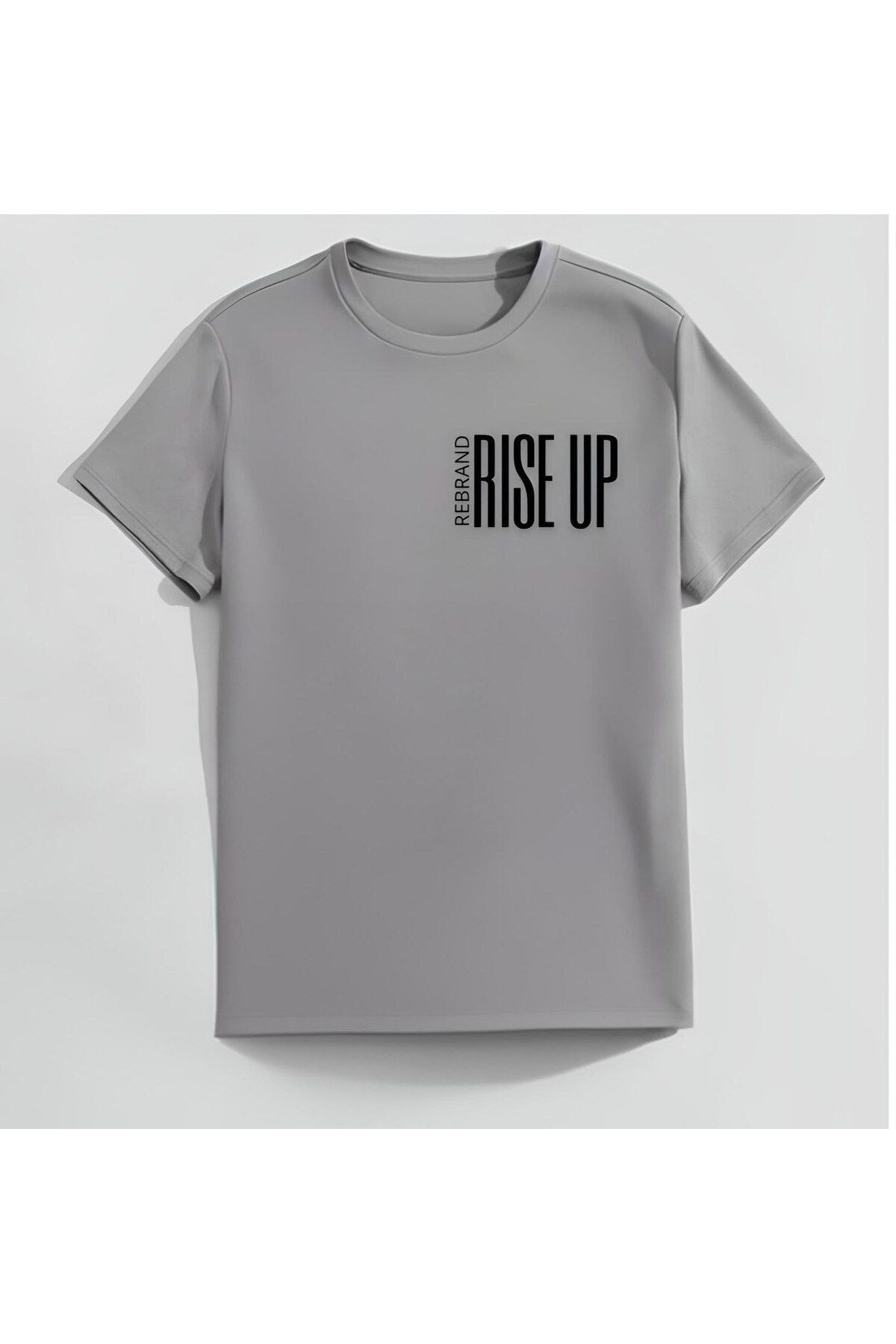 REBRAND Bisiklet Yaka Baskılı T-shirt Unisex Oversize