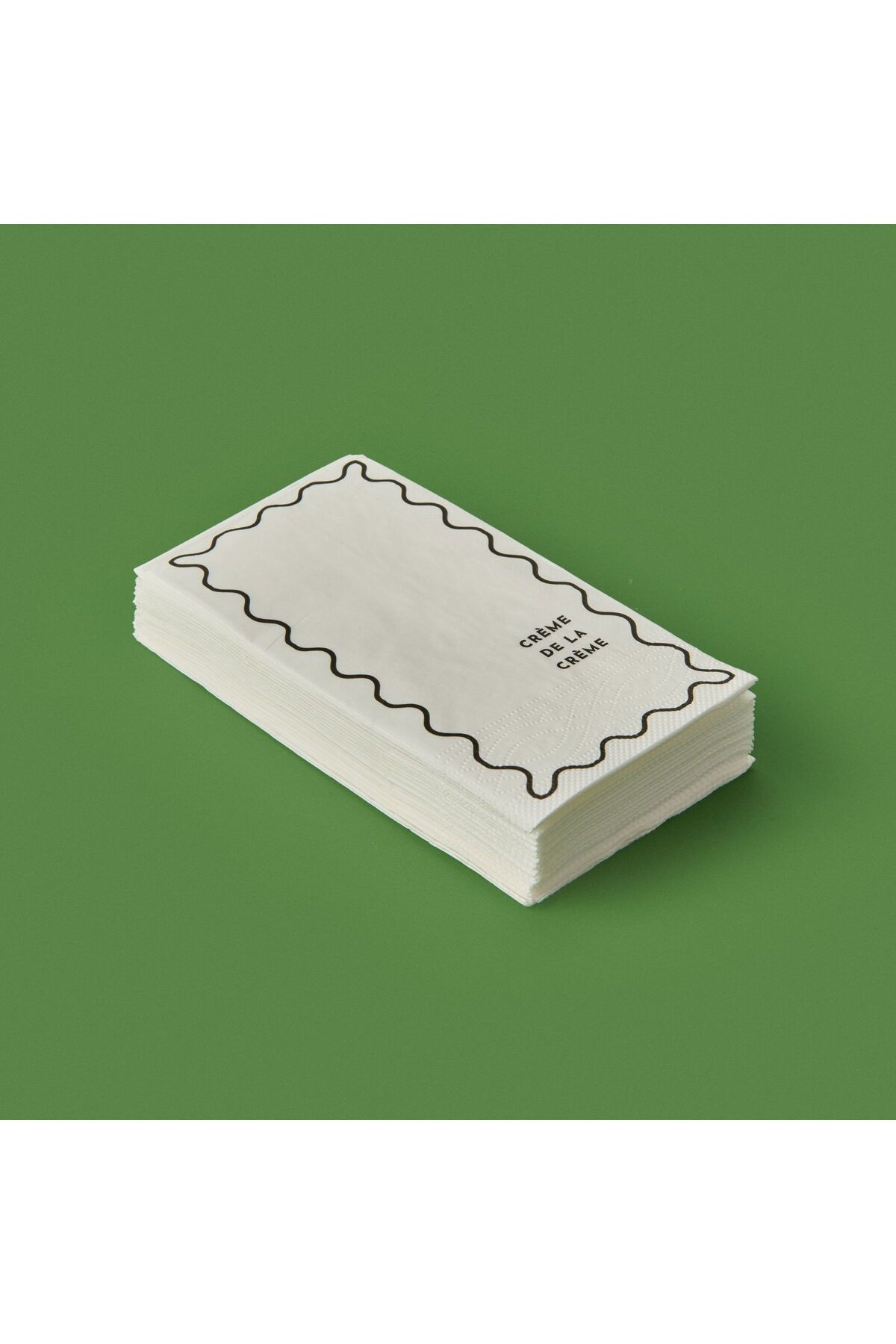 MATMEL 20'li Creme De La Creme Desen Peçete - Gri / Beyaz - 16x8 cm