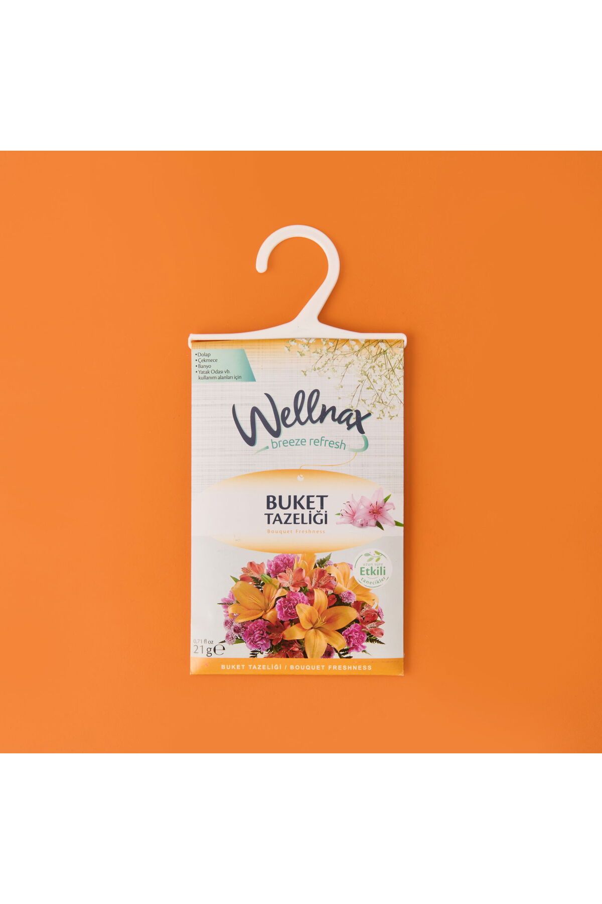 ASPARTAM Wellnaxx Dolap ve Çekmece Koku Kesesi - Buket Tazeliği - 21 gr