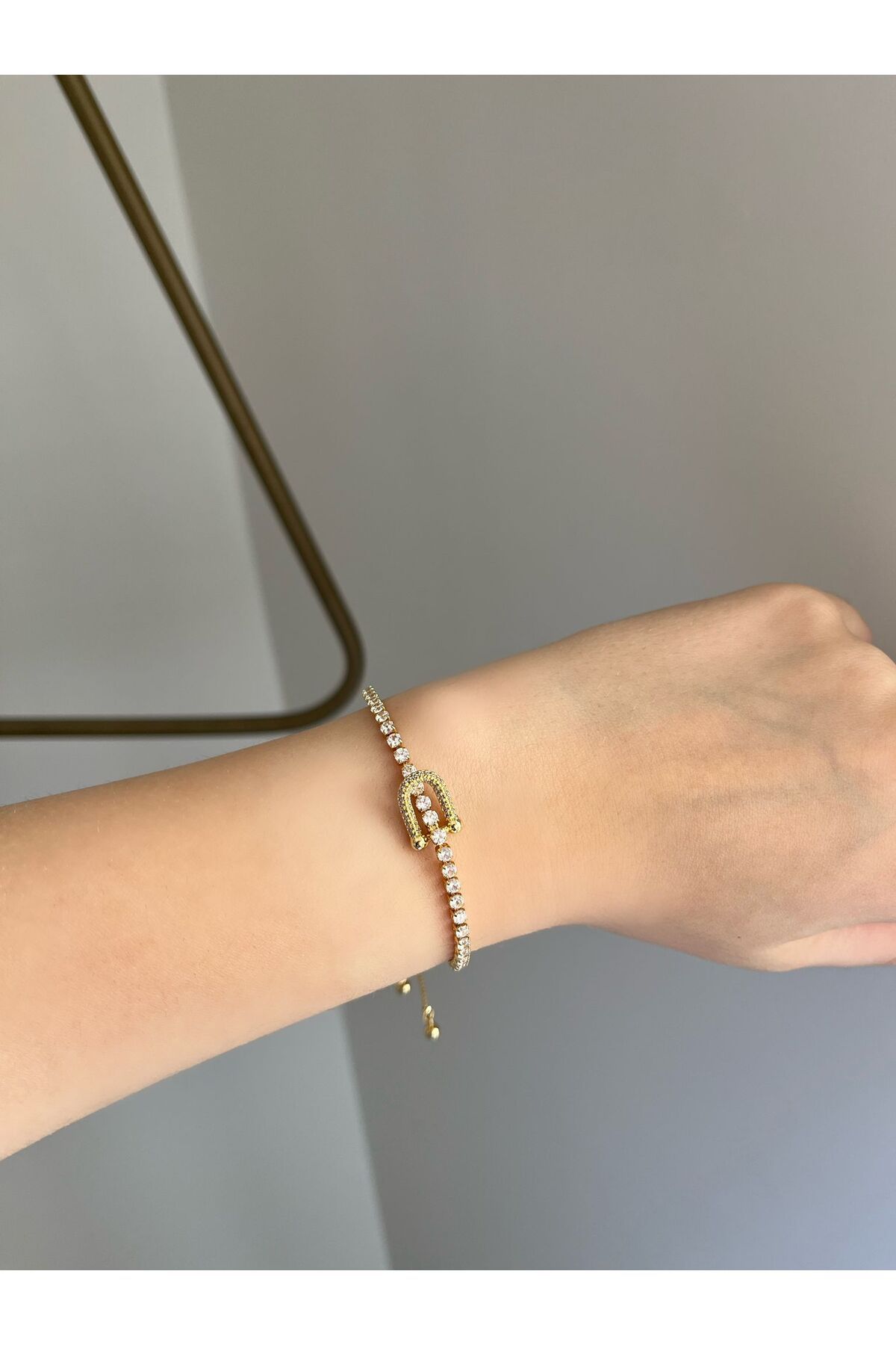 JEWELRY Gold Su Yolu Ayarlanabilir Asansörlü Şans Bileklik