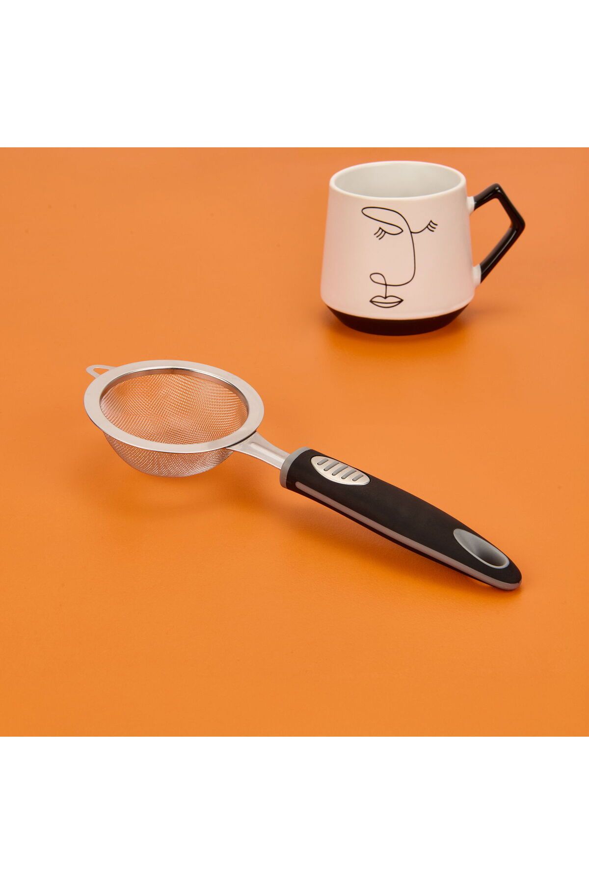 ASPARTAM Kitchen Süzgeç - Siyah / Gri - 25 cm