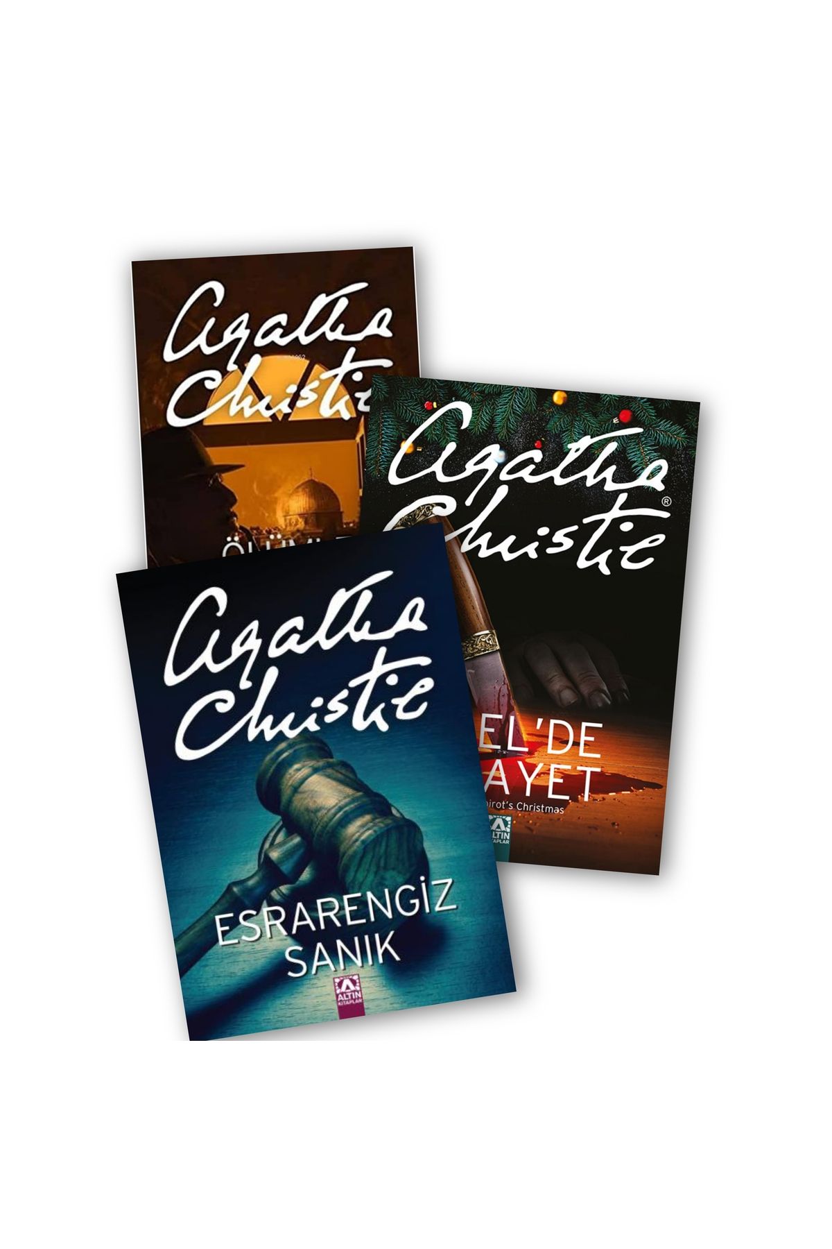 Altın Kitaplar Hercule Poirot 7. Üçleme Ölümle Randevu - Noel'de Cinayet - Esrarengiz Sanık Agatha Christie