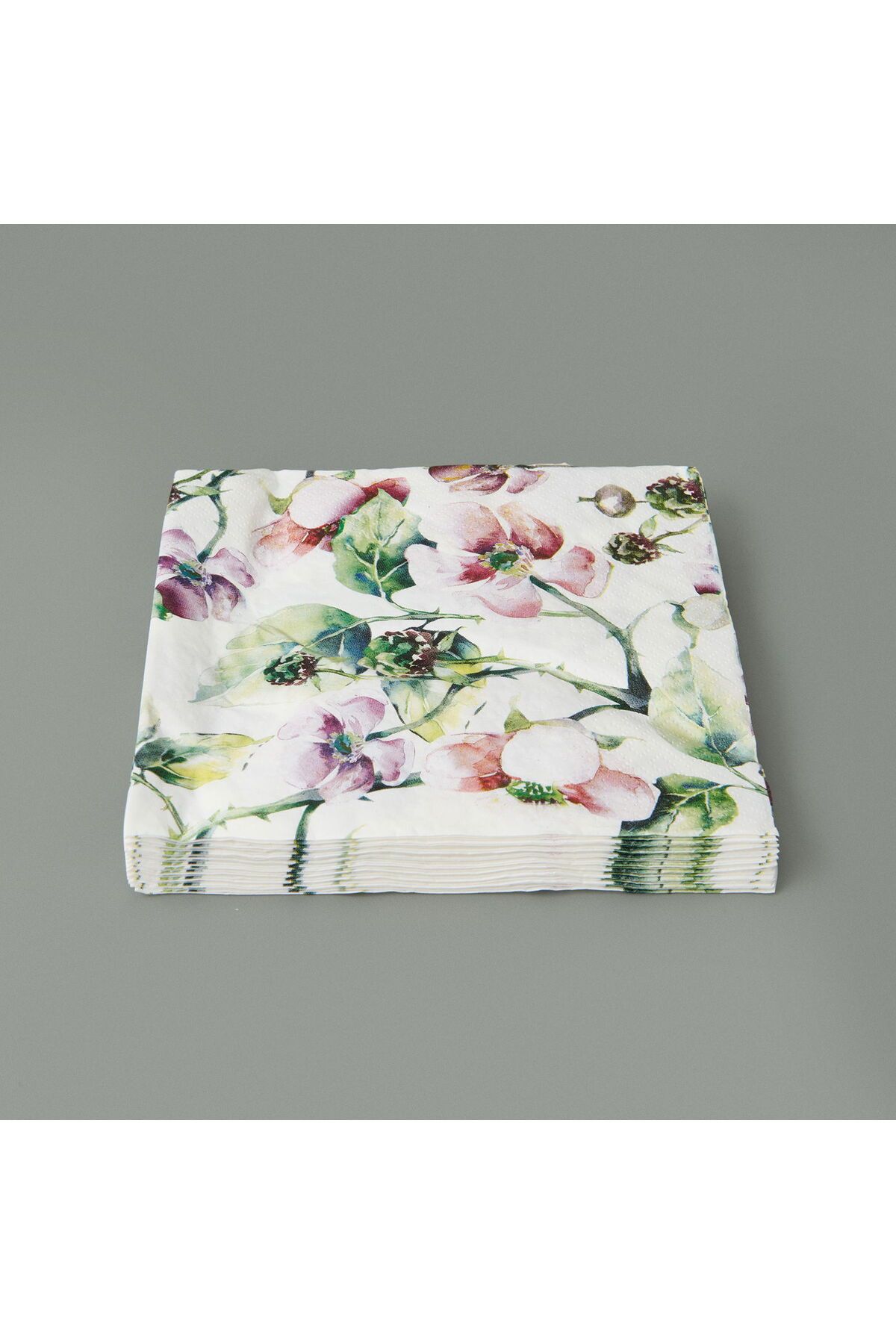 MATMEL Houseware 16'lı Çiçekli Peçete Seti - - 33x33 cm